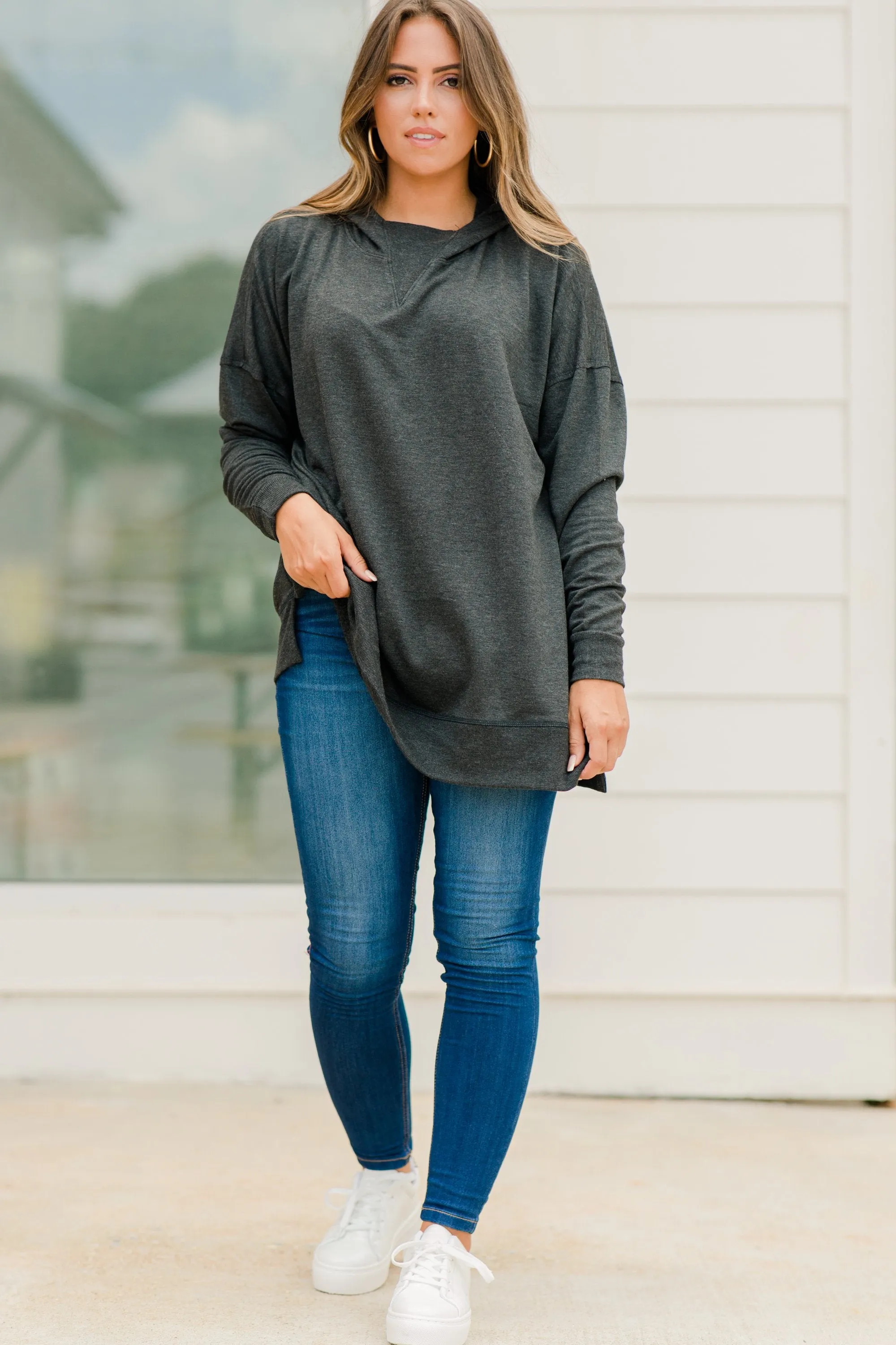 Feeling Grateful Gray Hoodie
