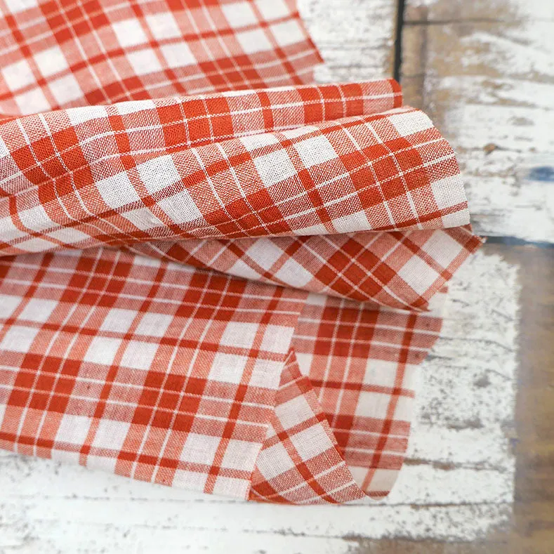 Handloom Nonus Check Orange