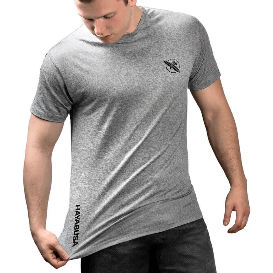 HAYABUSA PERFORMANCE T-SHIRT LOGO S-XL 2 COLORS GREY/BLACK