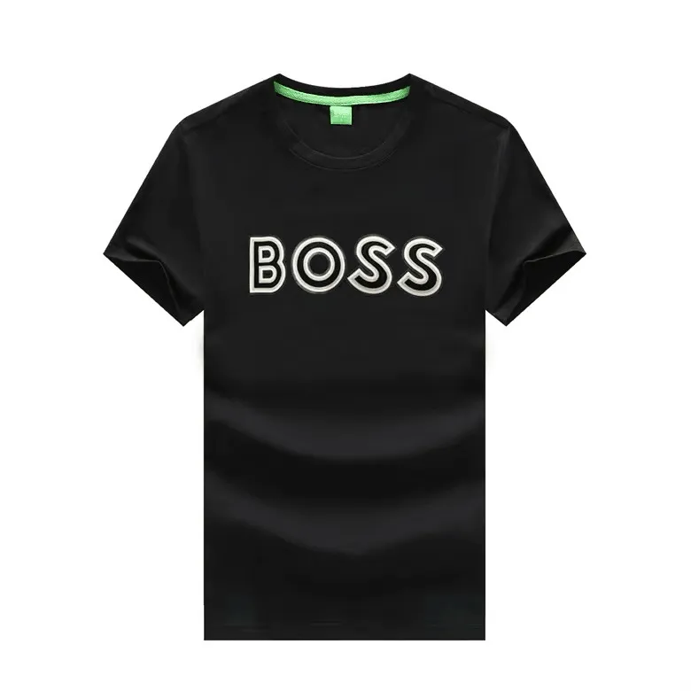 HB Breathable T-Shirt Printed White Logo Designed- Black