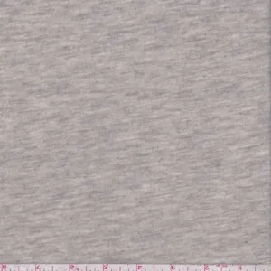 Heather Grey/Cream Reversible Jersey Knit Fabric