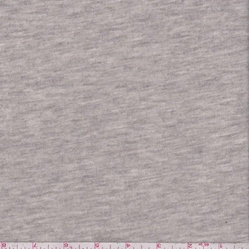 Heather Grey/Cream Reversible Jersey Knit Fabric