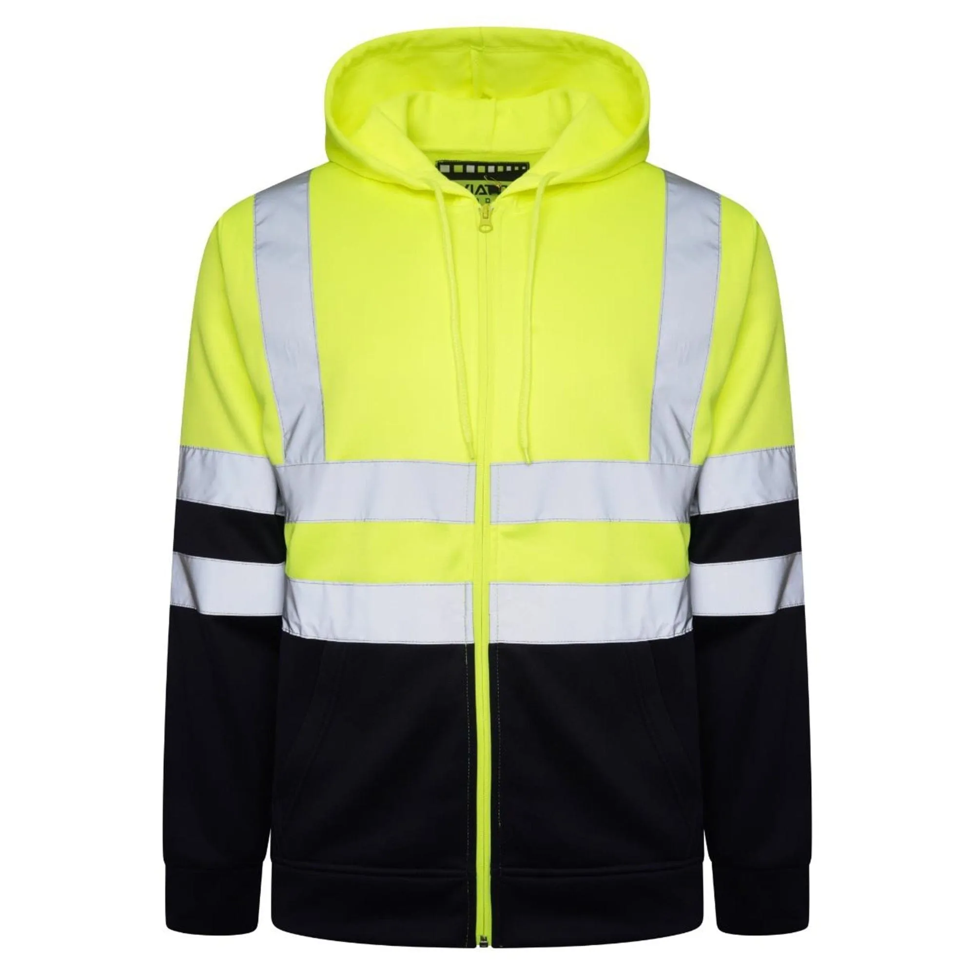 Hi Vis EN ISO 20471 Class 3 Yellow/Navy Zipper