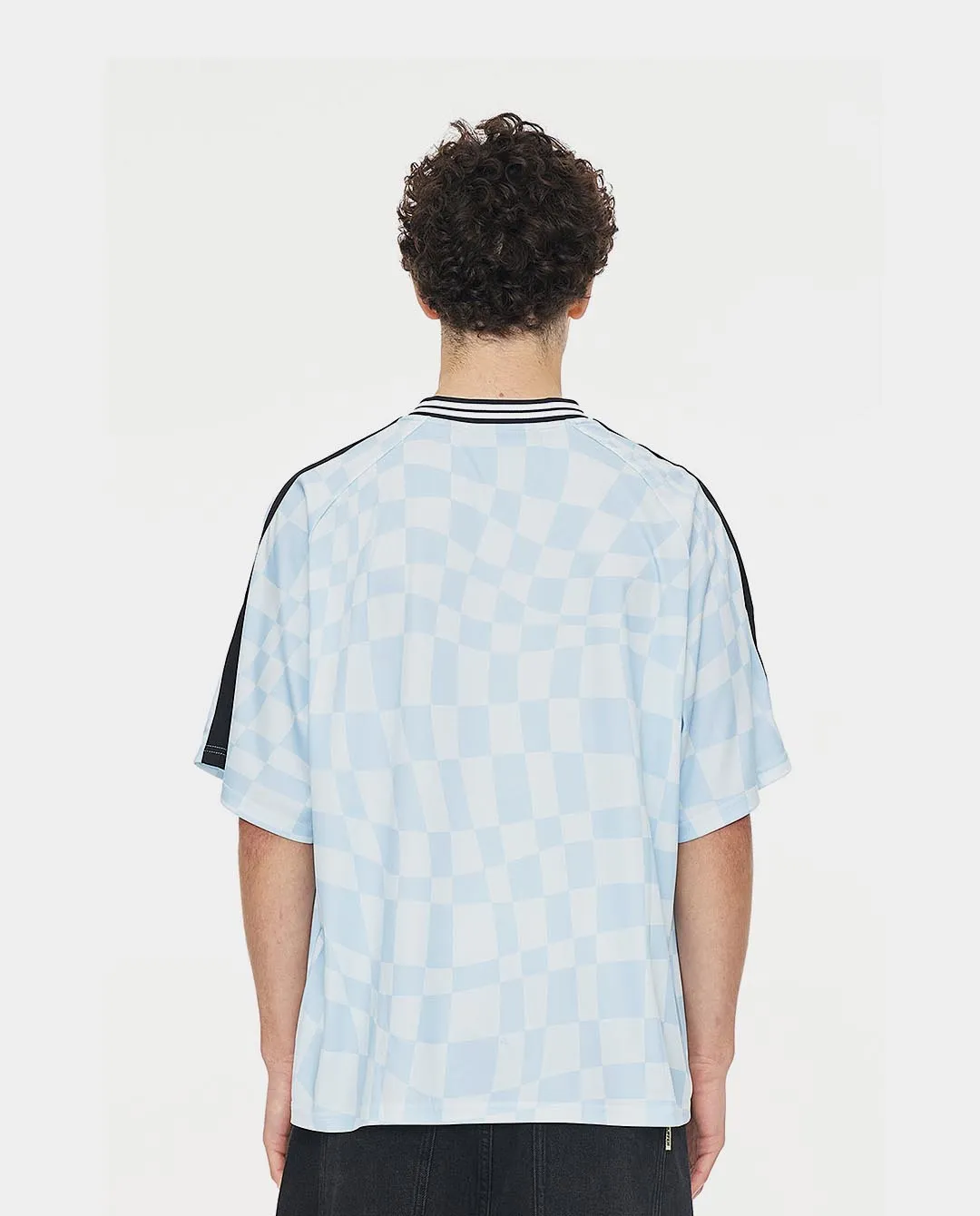 Huffer - Uncheck Football Jersey - Y2K Blue