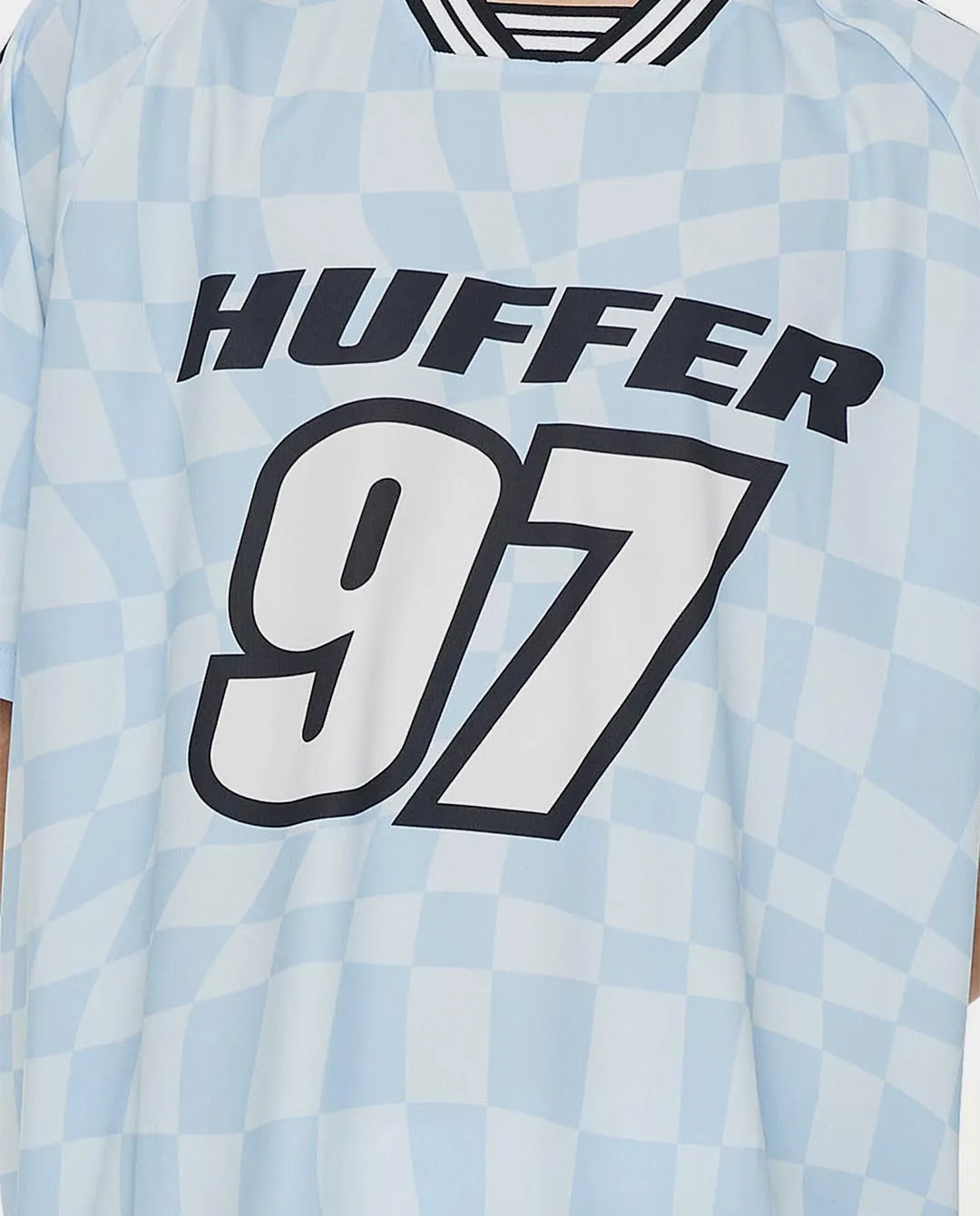 Huffer - Uncheck Football Jersey - Y2K Blue