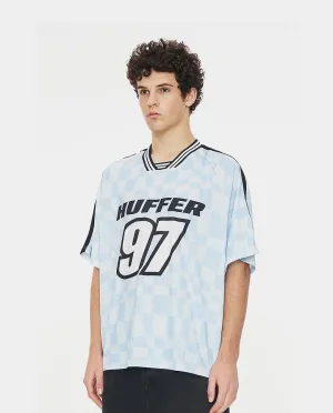 Huffer - Uncheck Football Jersey - Y2K Blue