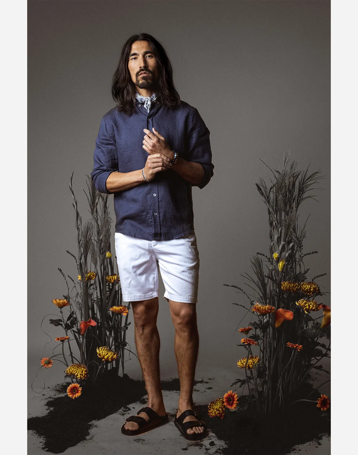 Hunt soft string shorts - Hvid