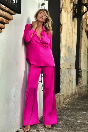 Irene Top Hot Fuchsia