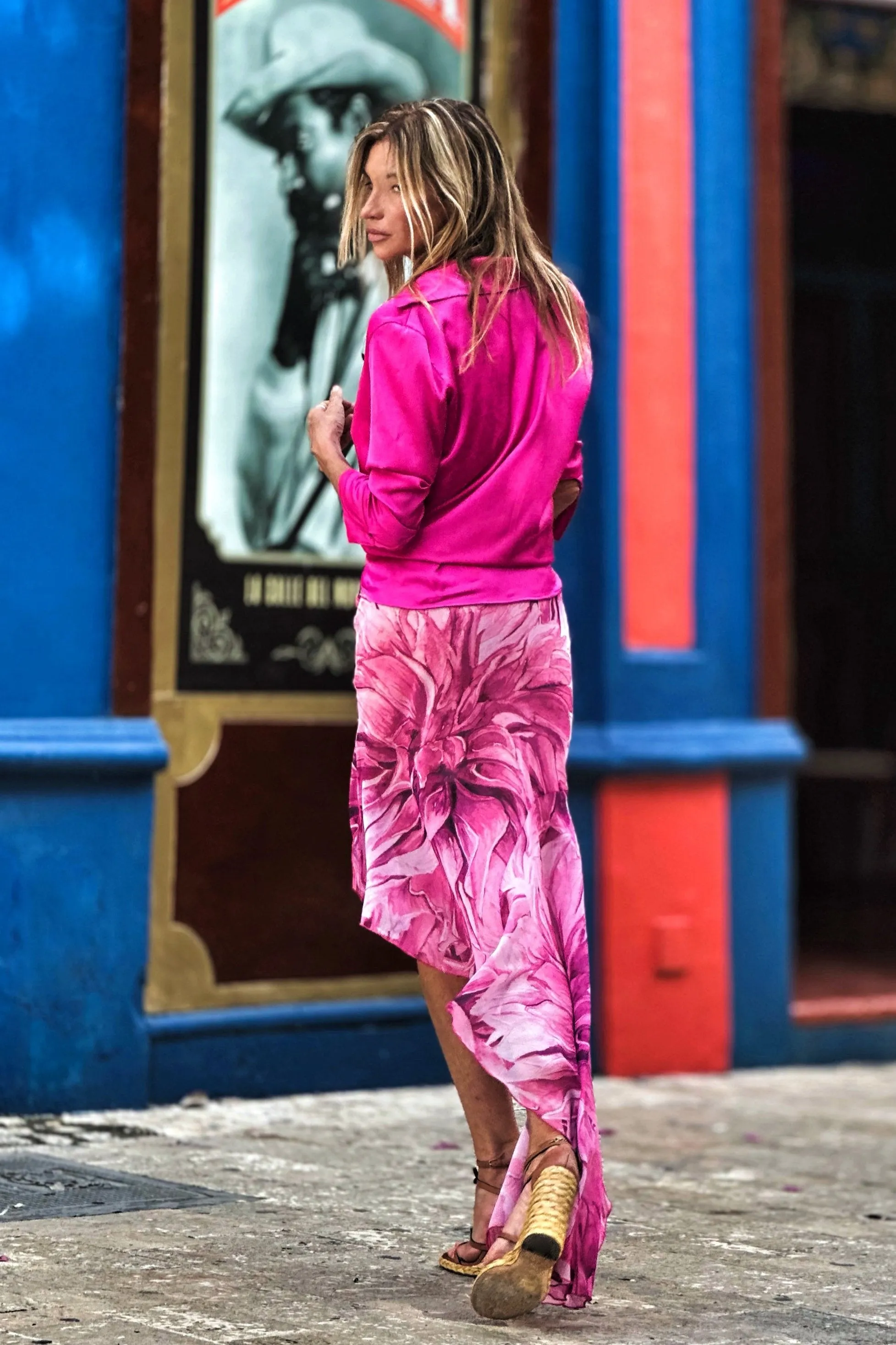 Irene Top Hot Fuchsia