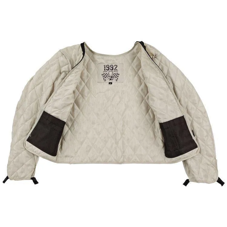 Joe Rocket Classic 92 Womens Black/White Leather Jacket