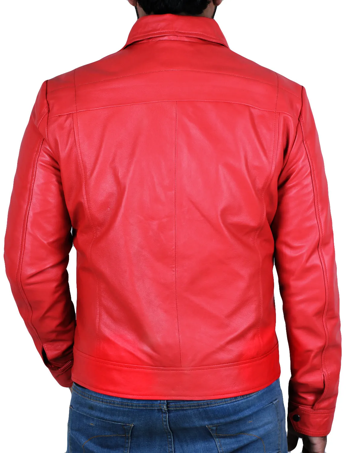 Leather Jackets Hub Mens Genuine Lambskin Leather Jacket (Black, Aviator Jacket) - 1501389