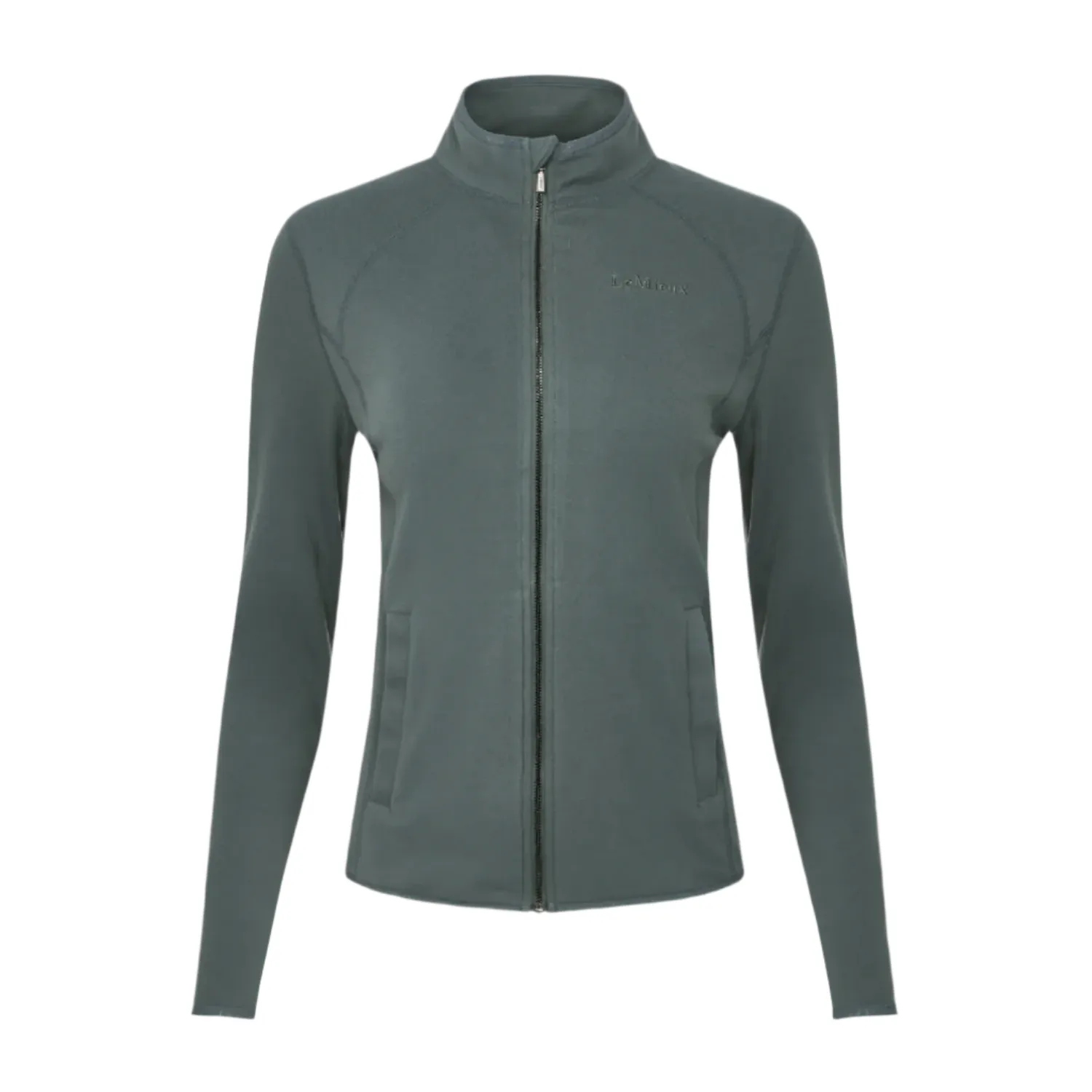 LeMieux Faye Ladies Long Sleeve Full Zip Sweatshirt, Petrol