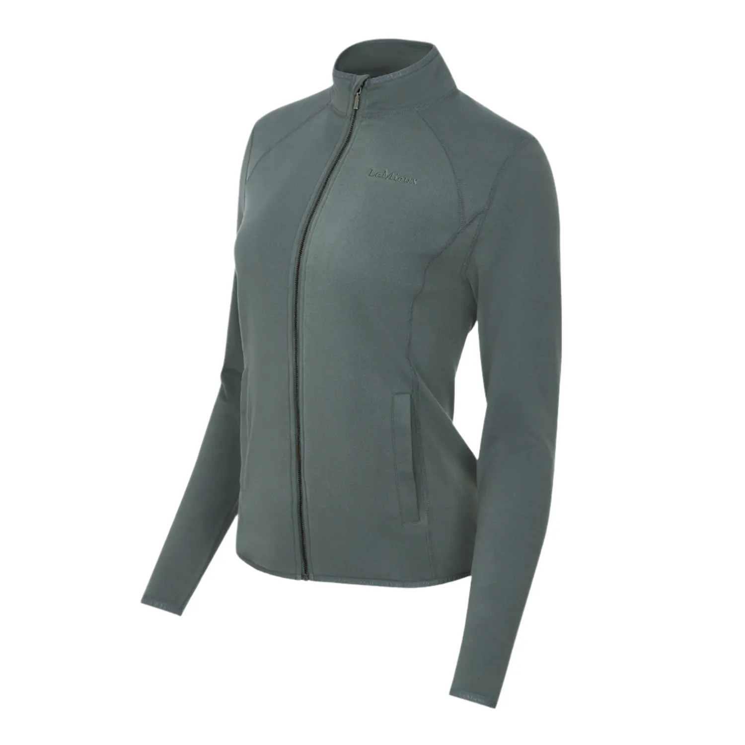 LeMieux Faye Ladies Long Sleeve Full Zip Sweatshirt, Petrol