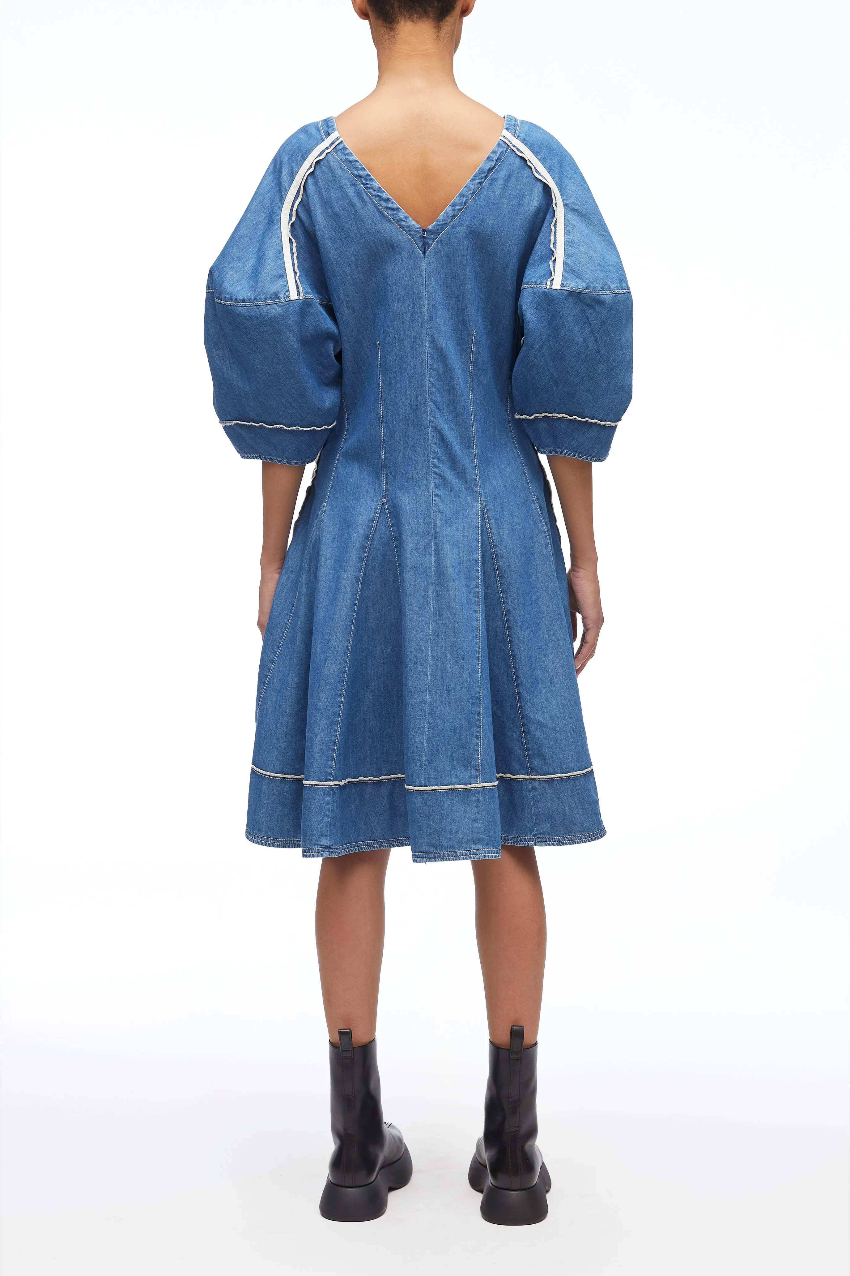 Lightweight Chambray Shirt Dress