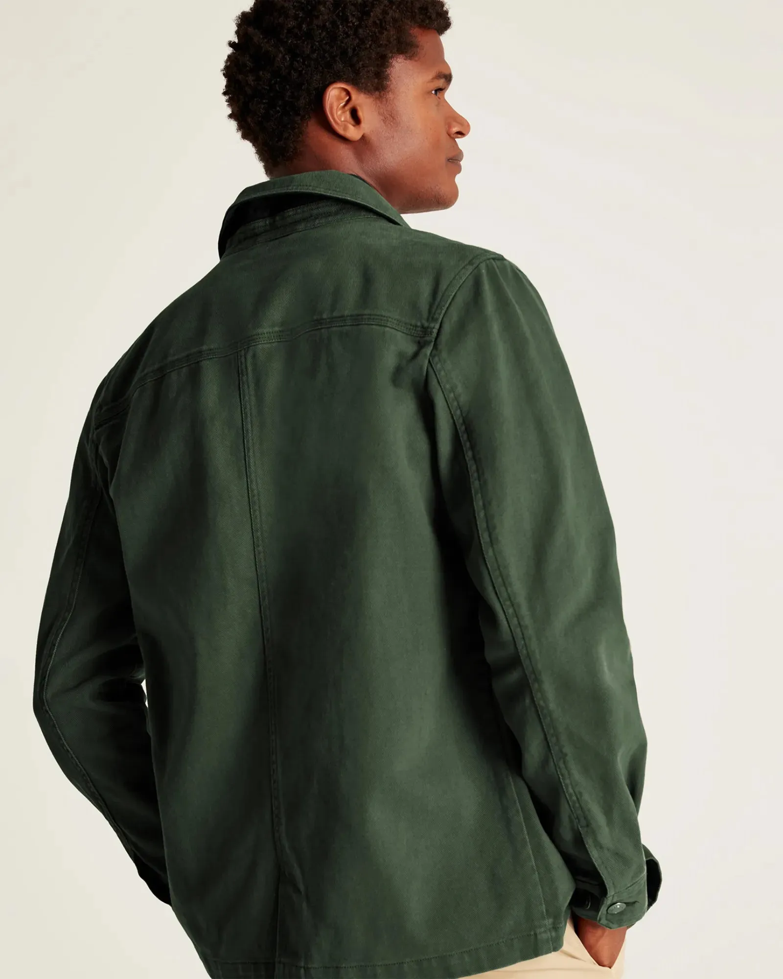 Lindell Dark Green Multi Pocket Woven Jacket