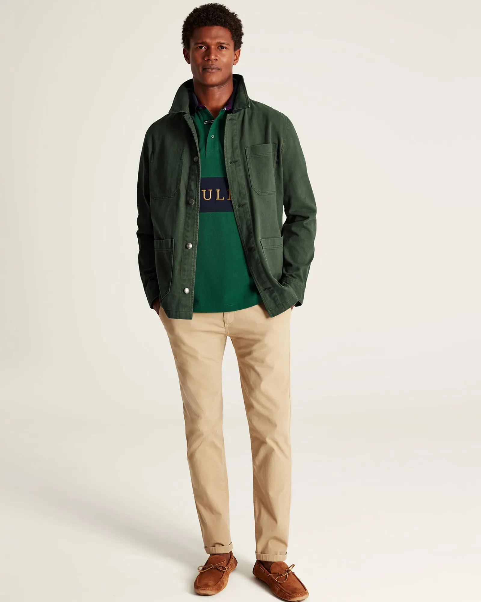 Lindell Dark Green Multi Pocket Woven Jacket
