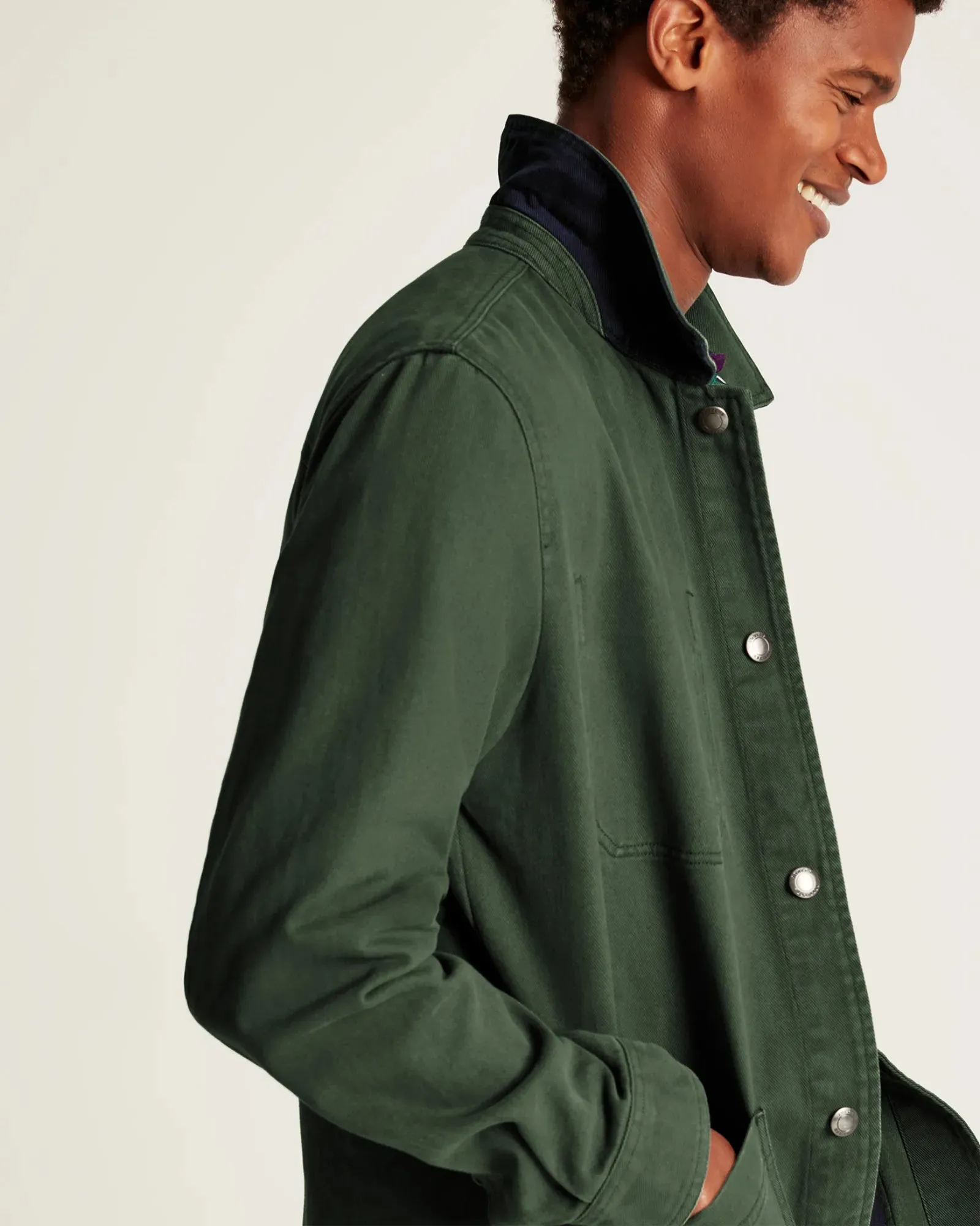 Lindell Dark Green Multi Pocket Woven Jacket