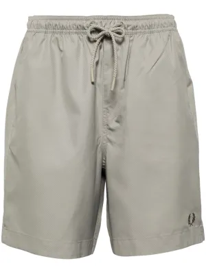 logo-embroidered swim shorts
