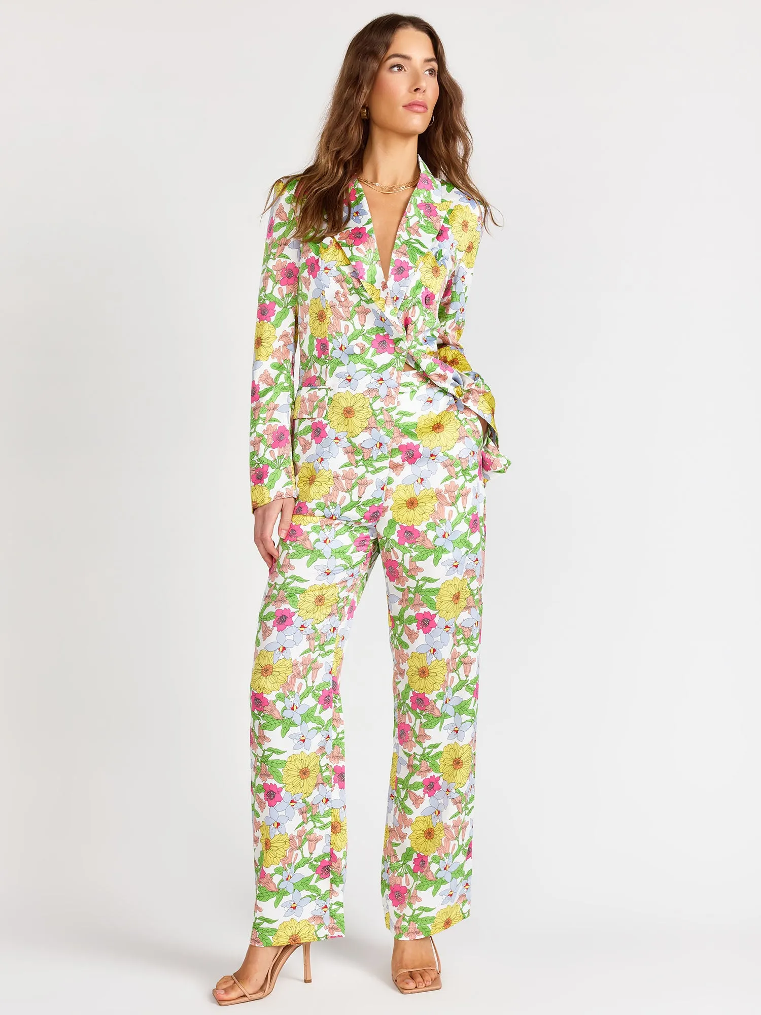 Luxy USA Straight Leg Floral Print Pant - Brands We Love