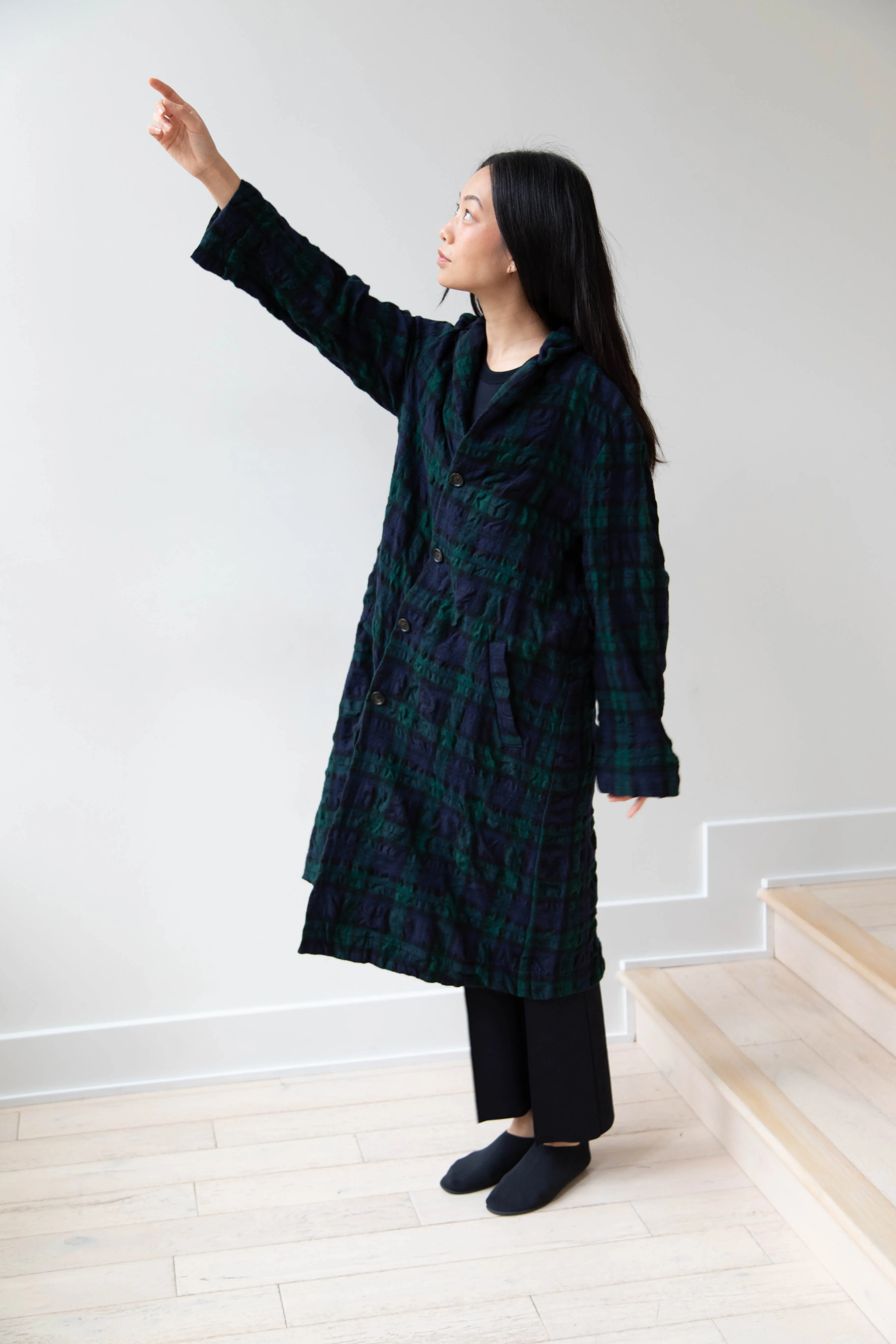 Makié | Nora Coat in Green Tartan