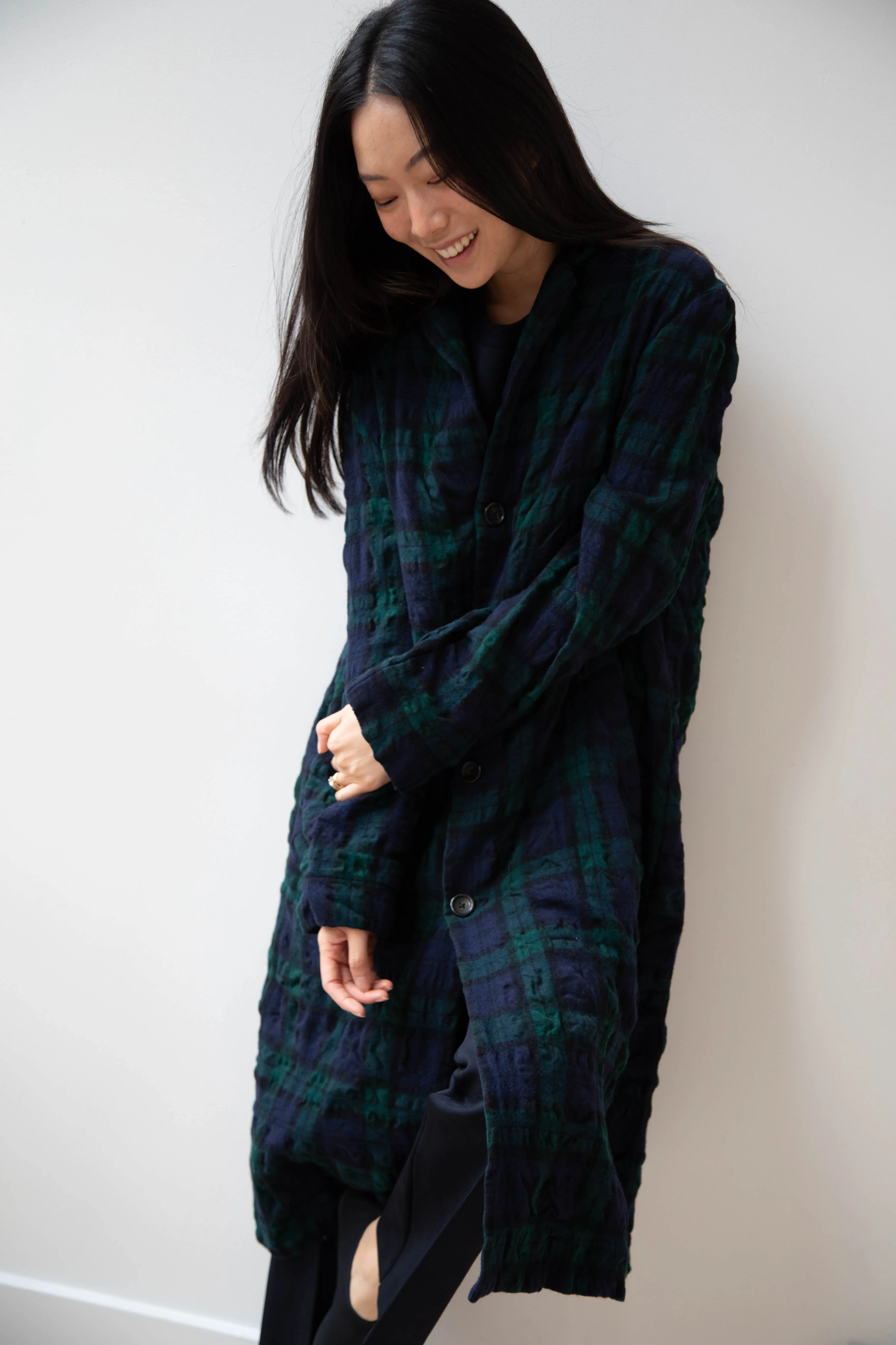 Makié | Nora Coat in Green Tartan