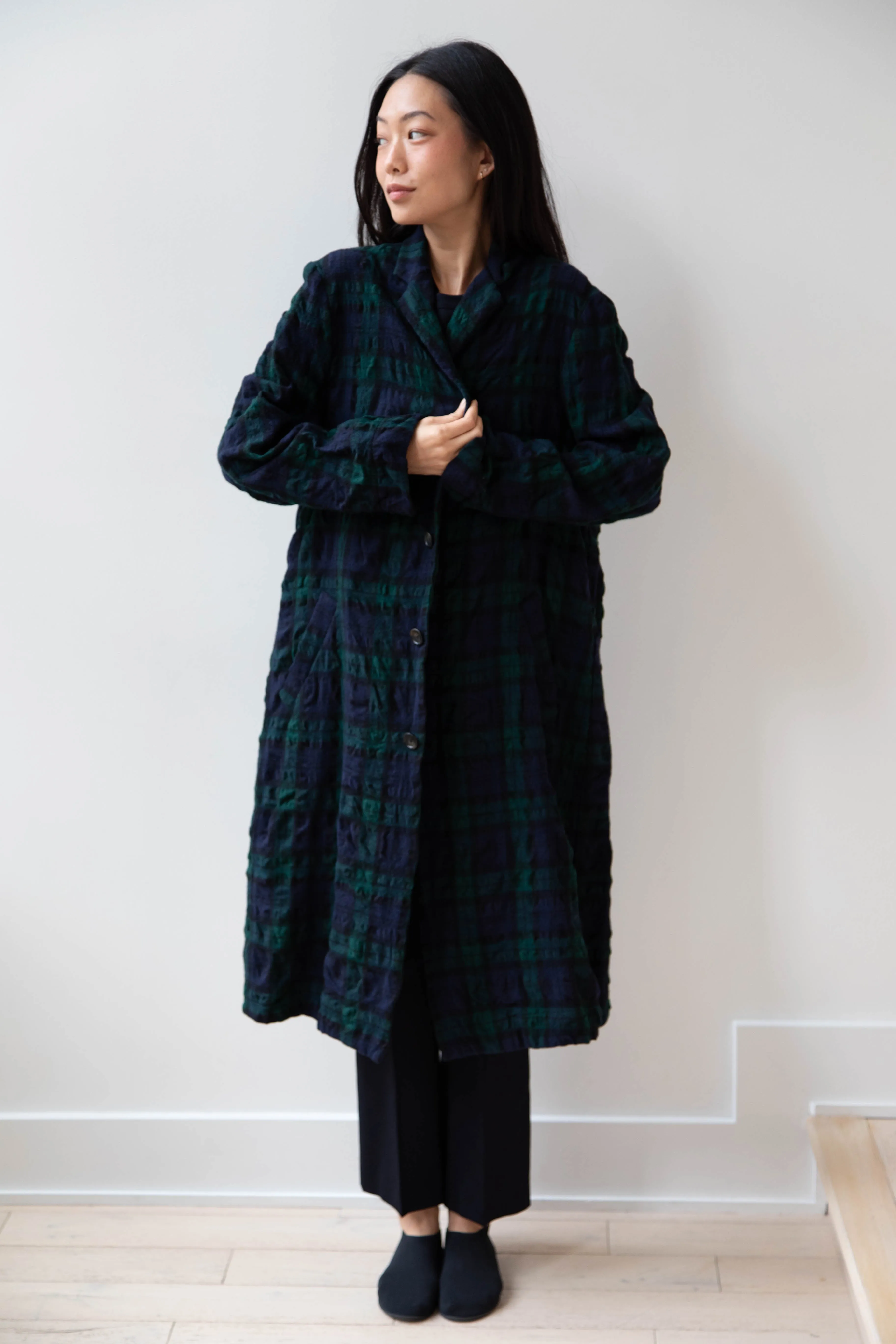 Makié | Nora Coat in Green Tartan