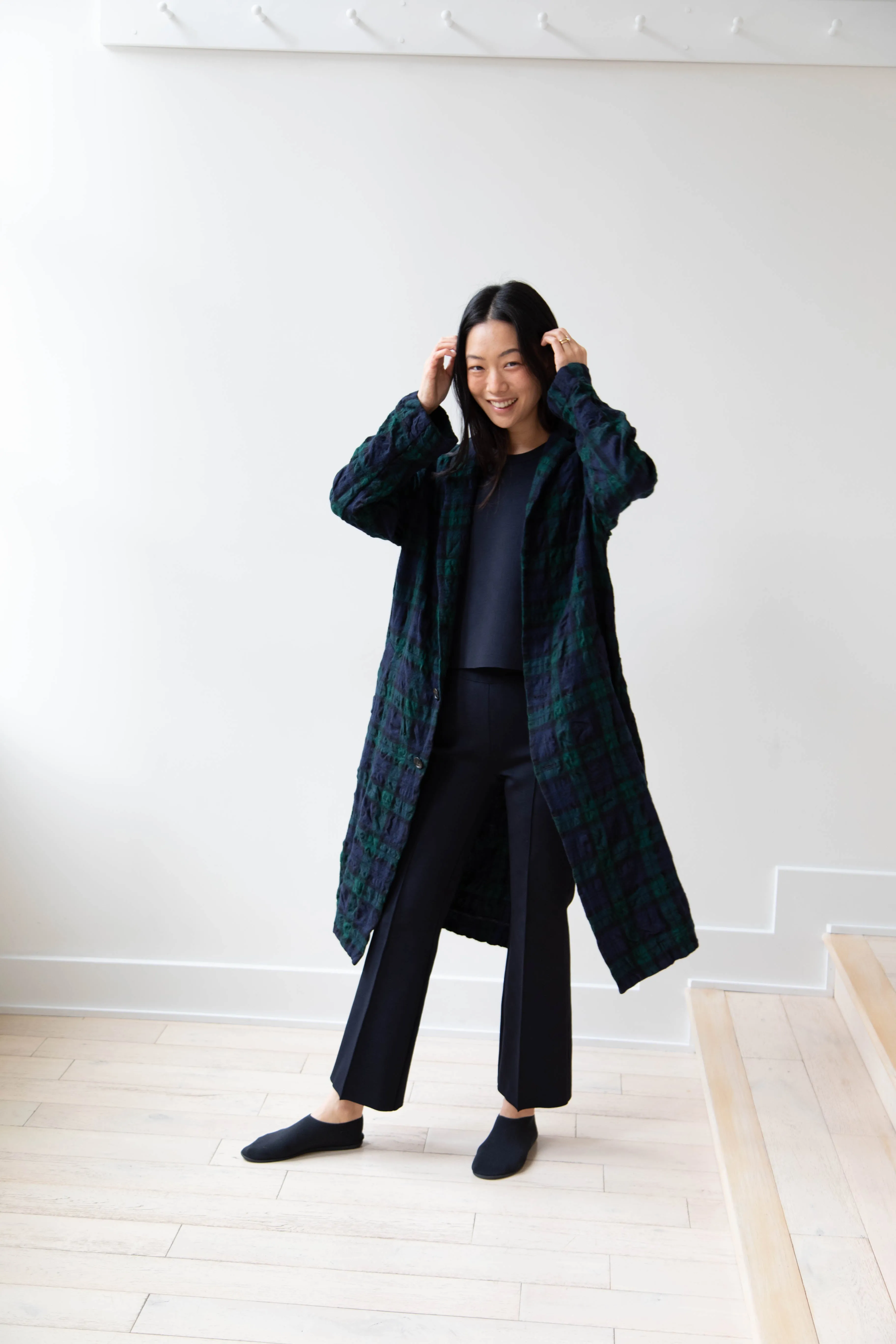 Makié | Nora Coat in Green Tartan