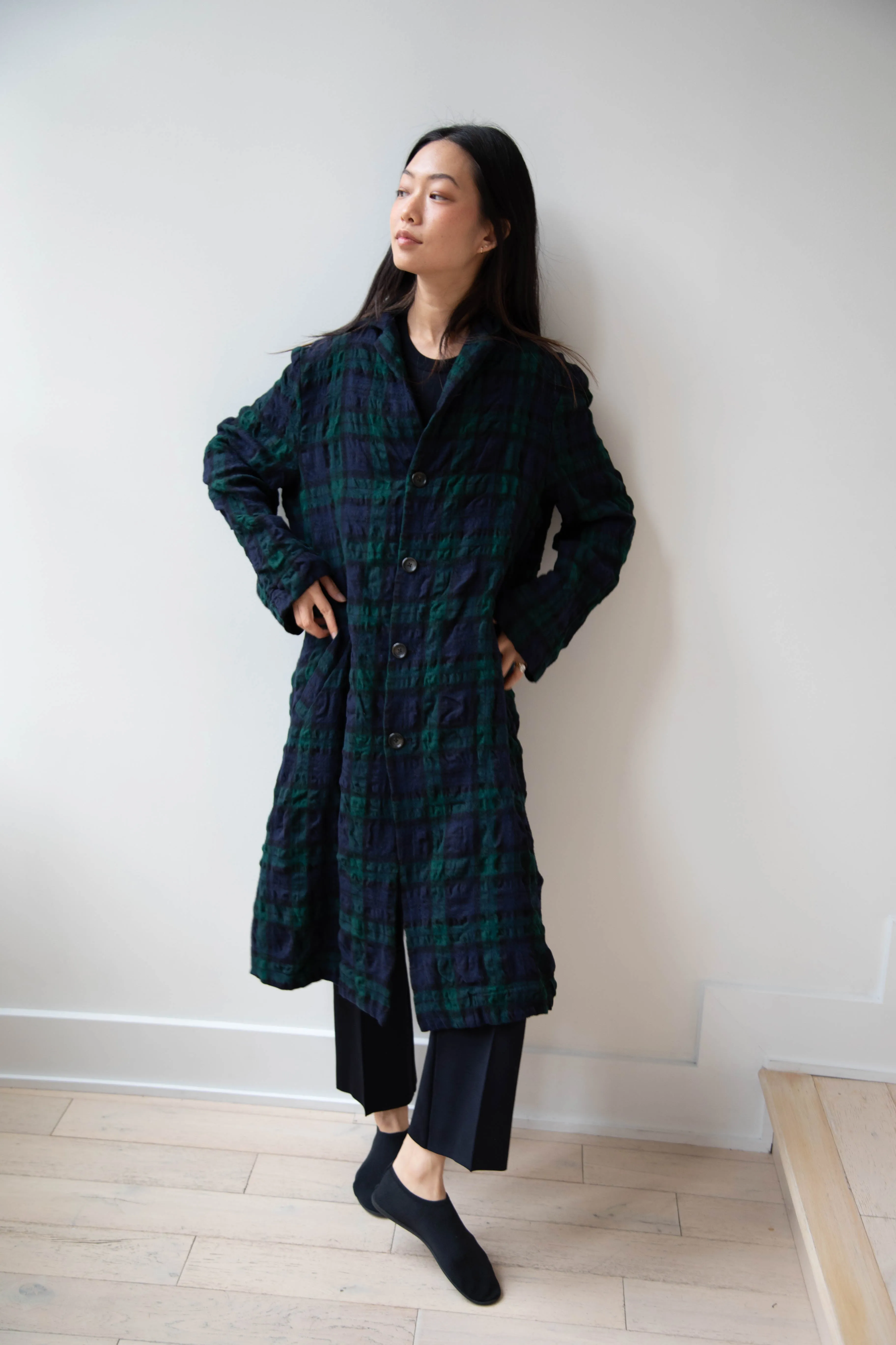 Makié | Nora Coat in Green Tartan