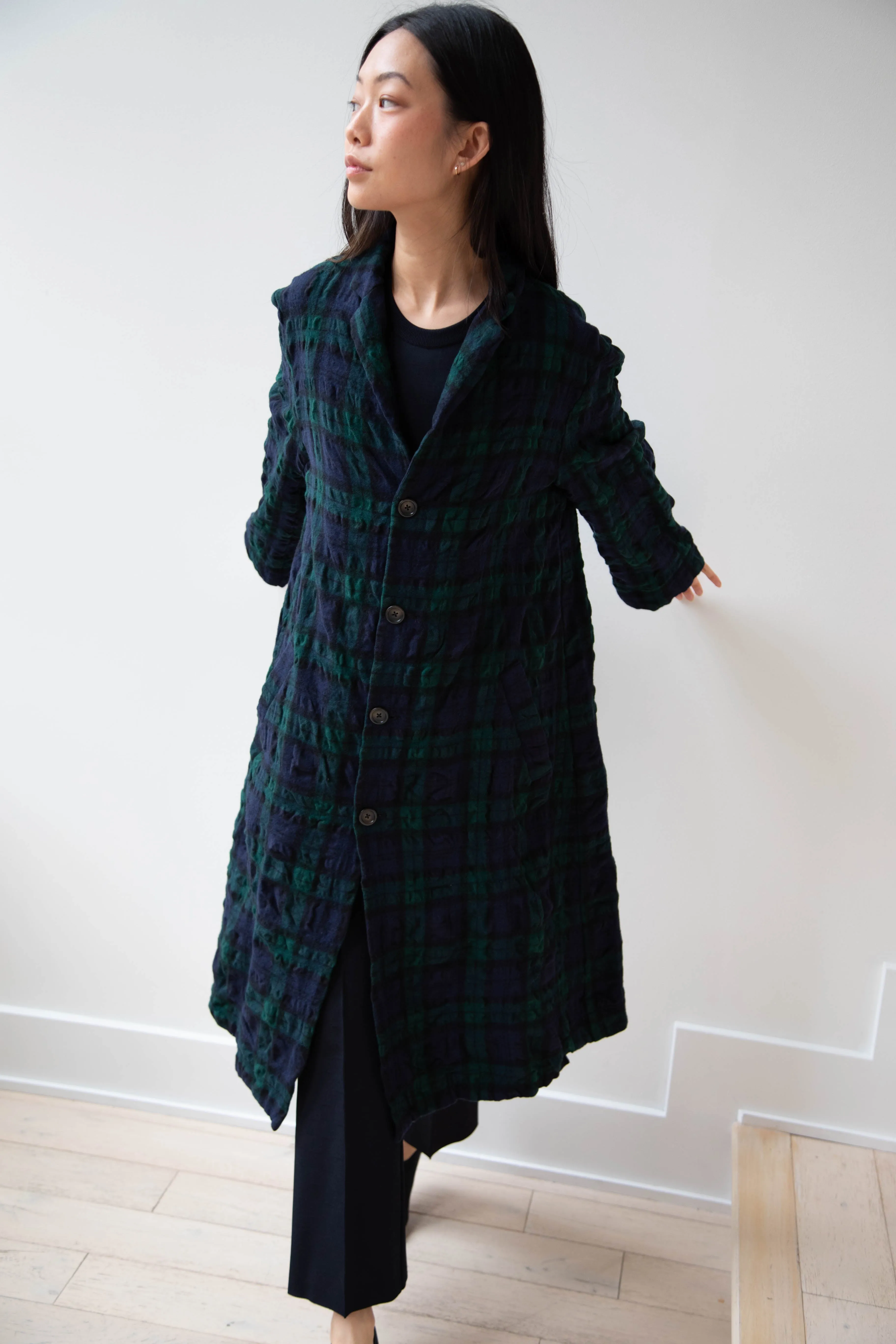Makié | Nora Coat in Green Tartan