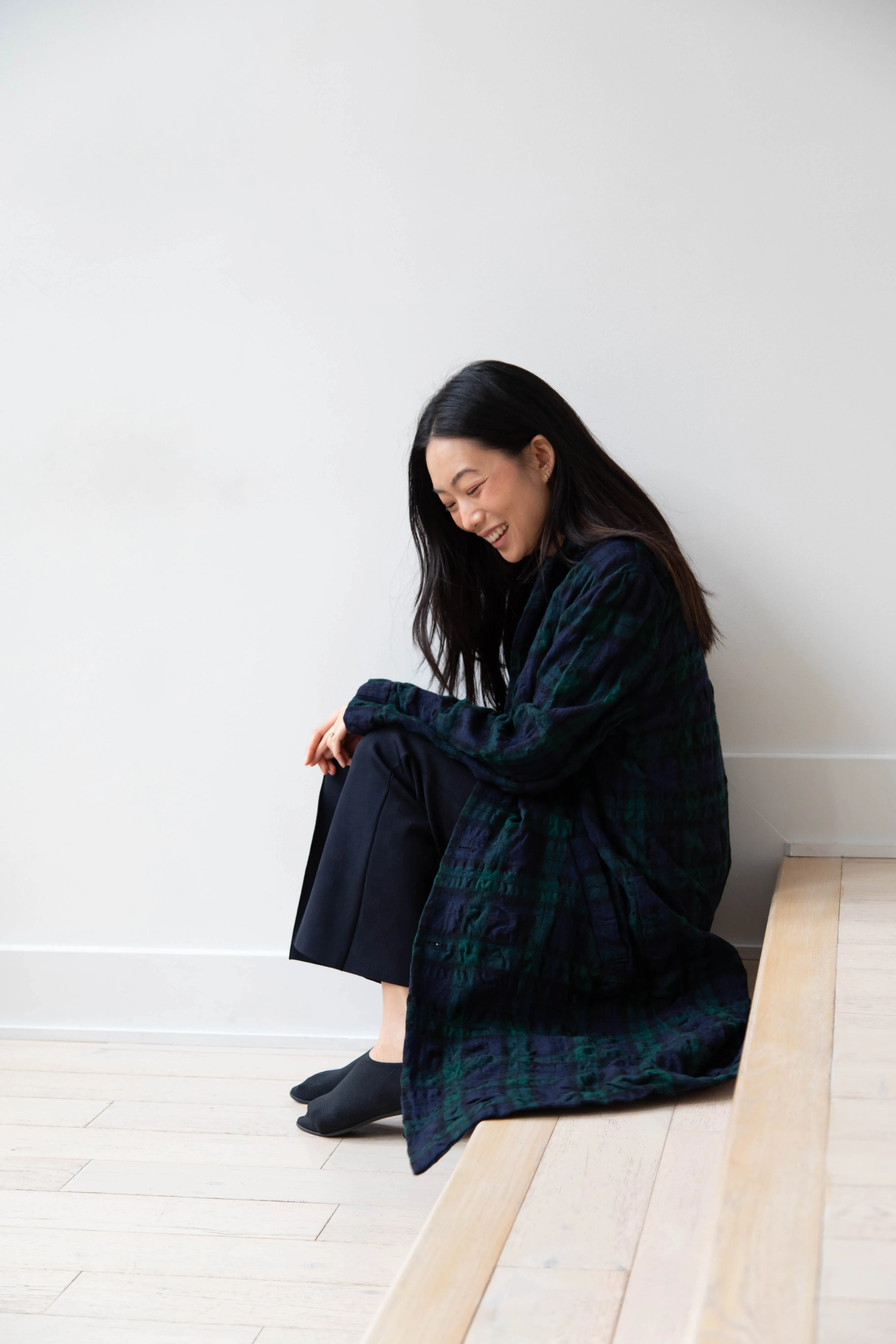 Makié | Nora Coat in Green Tartan