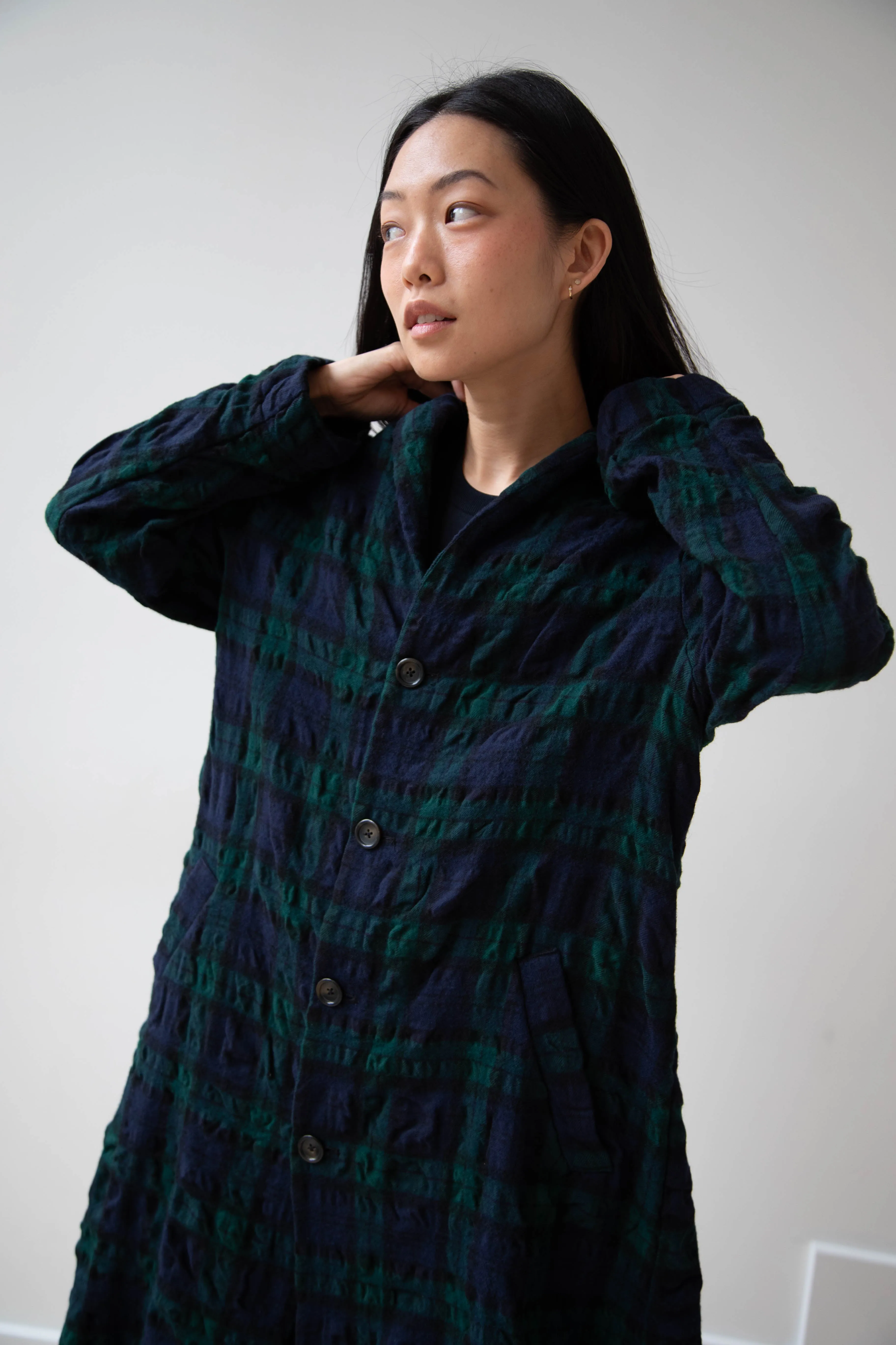 Makié | Nora Coat in Green Tartan