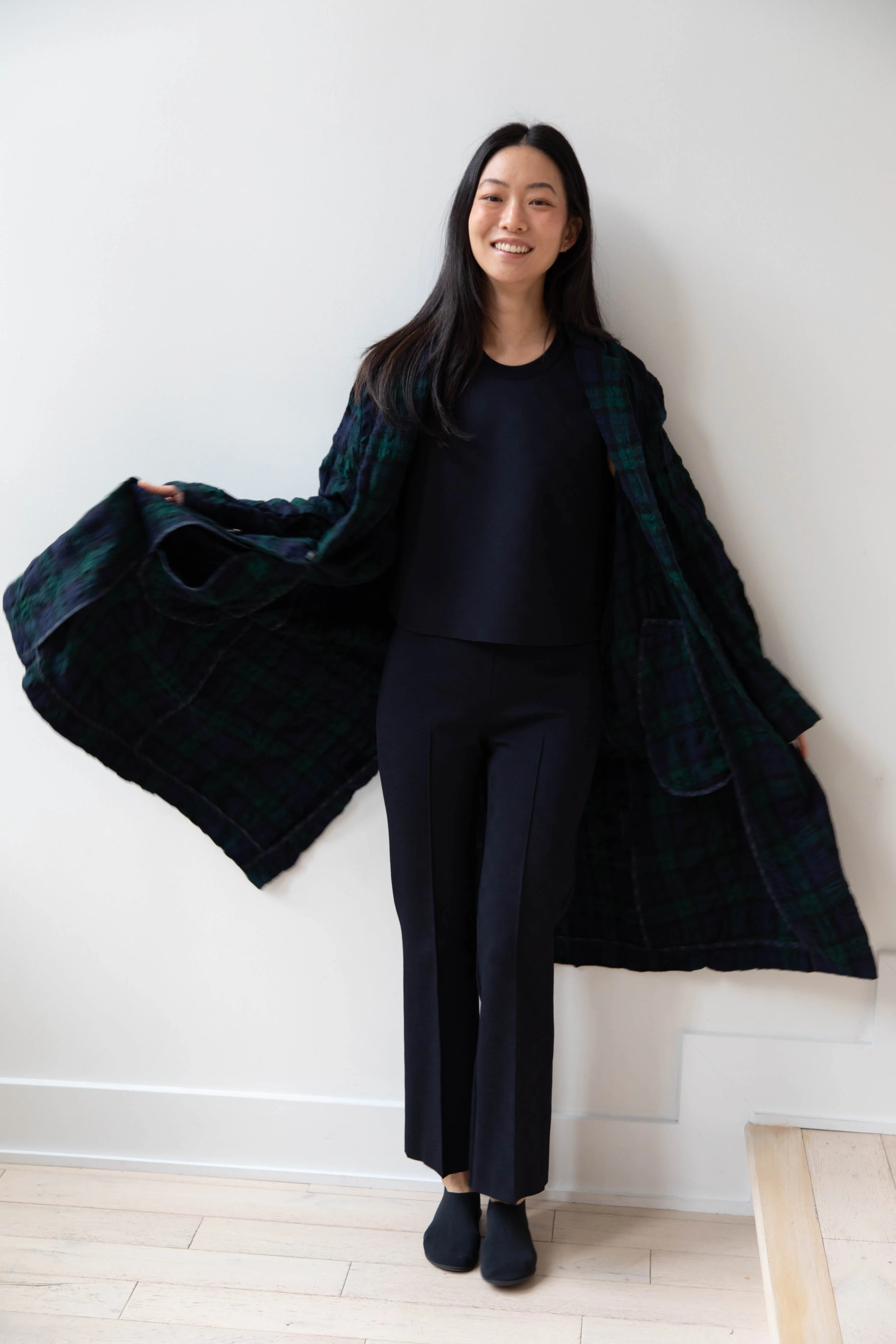 Makié | Nora Coat in Green Tartan