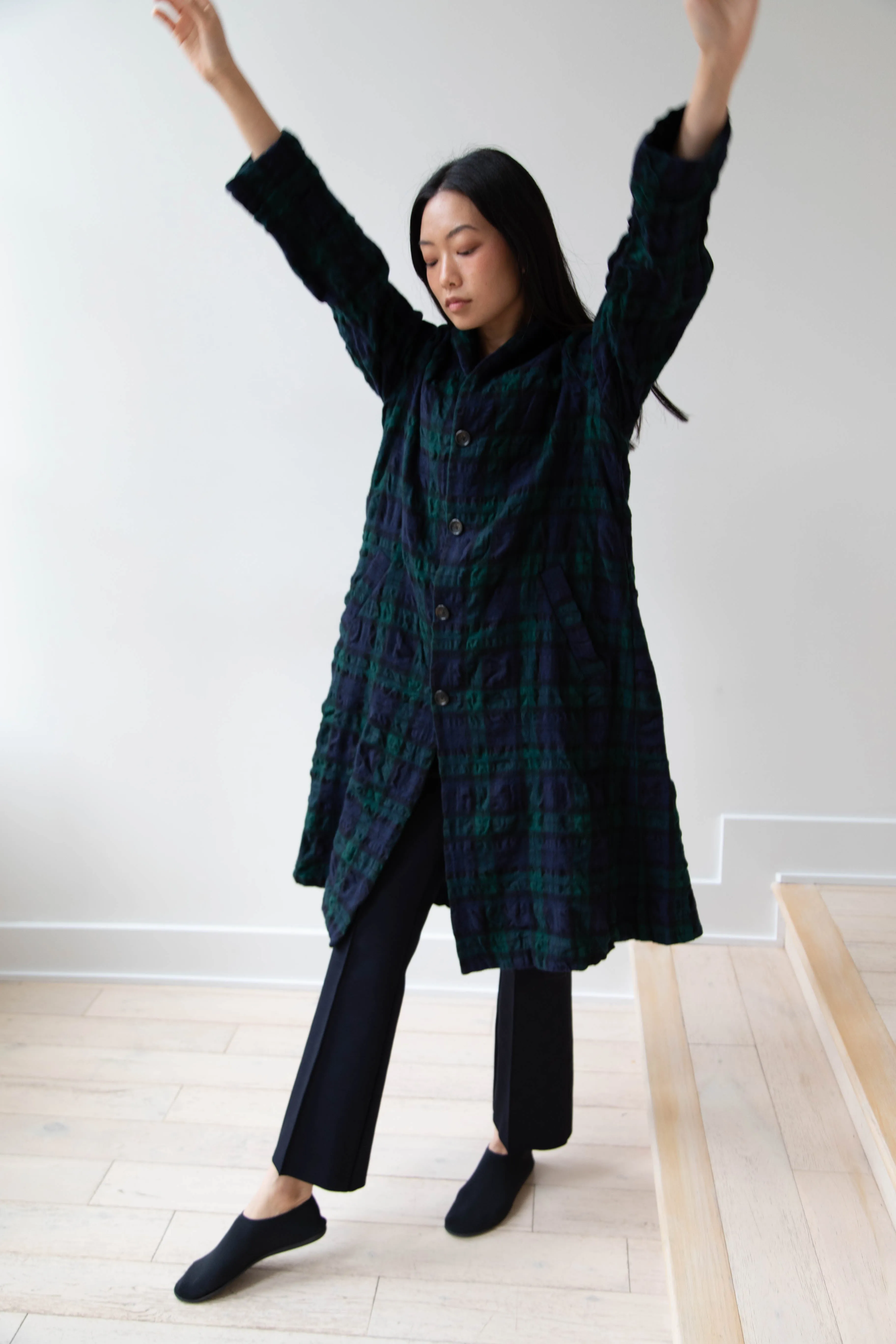 Makié | Nora Coat in Green Tartan