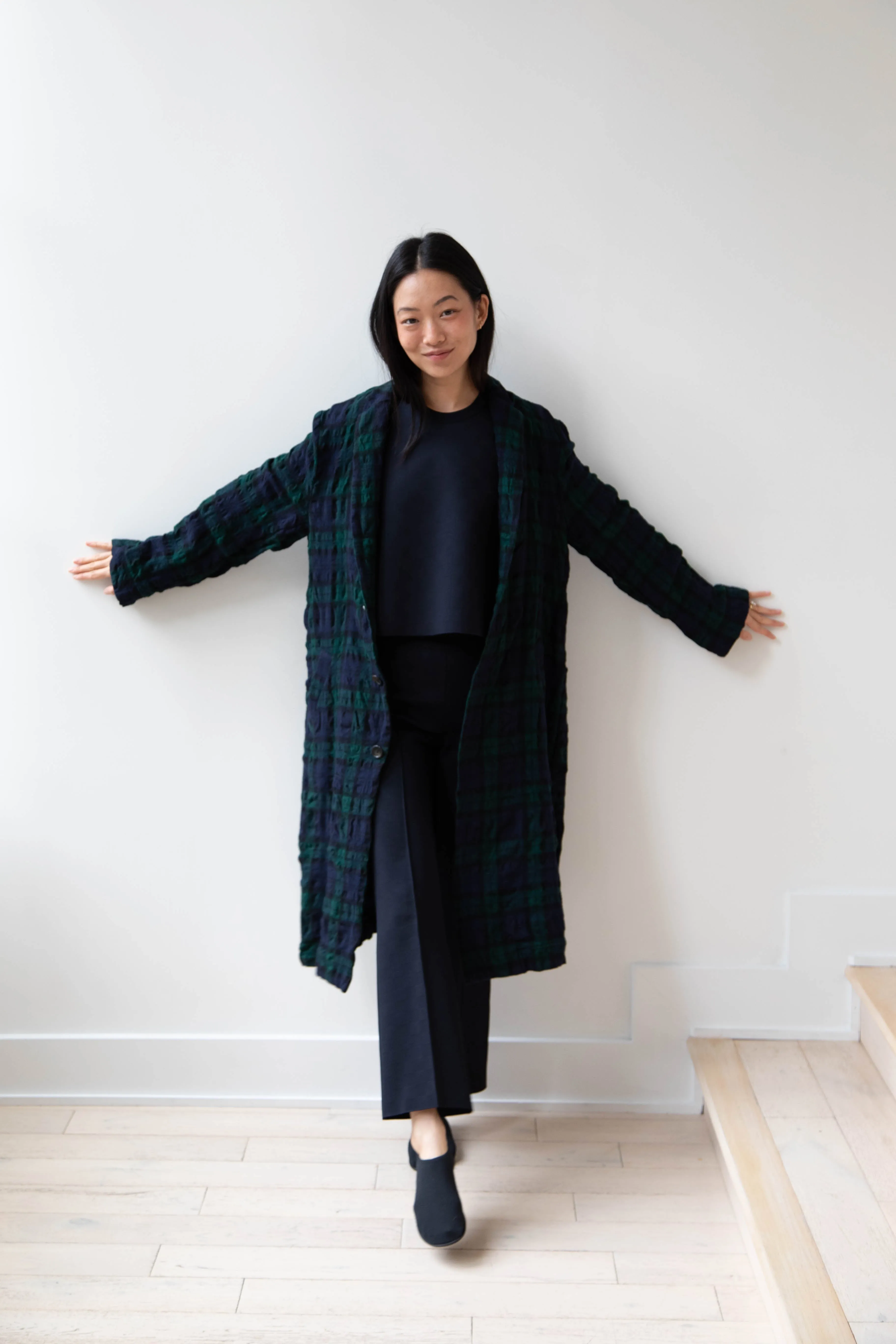 Makié | Nora Coat in Green Tartan