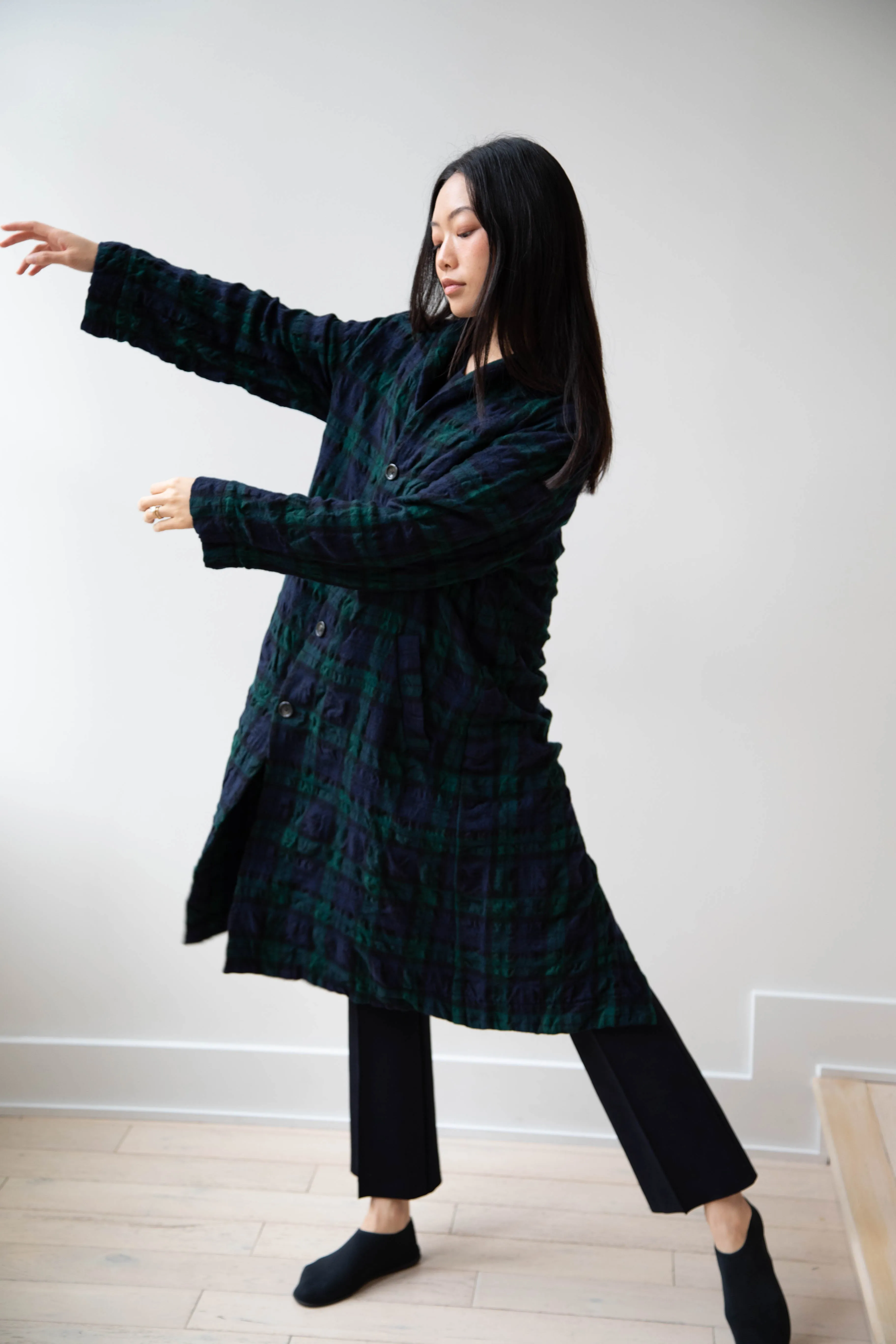 Makié | Nora Coat in Green Tartan