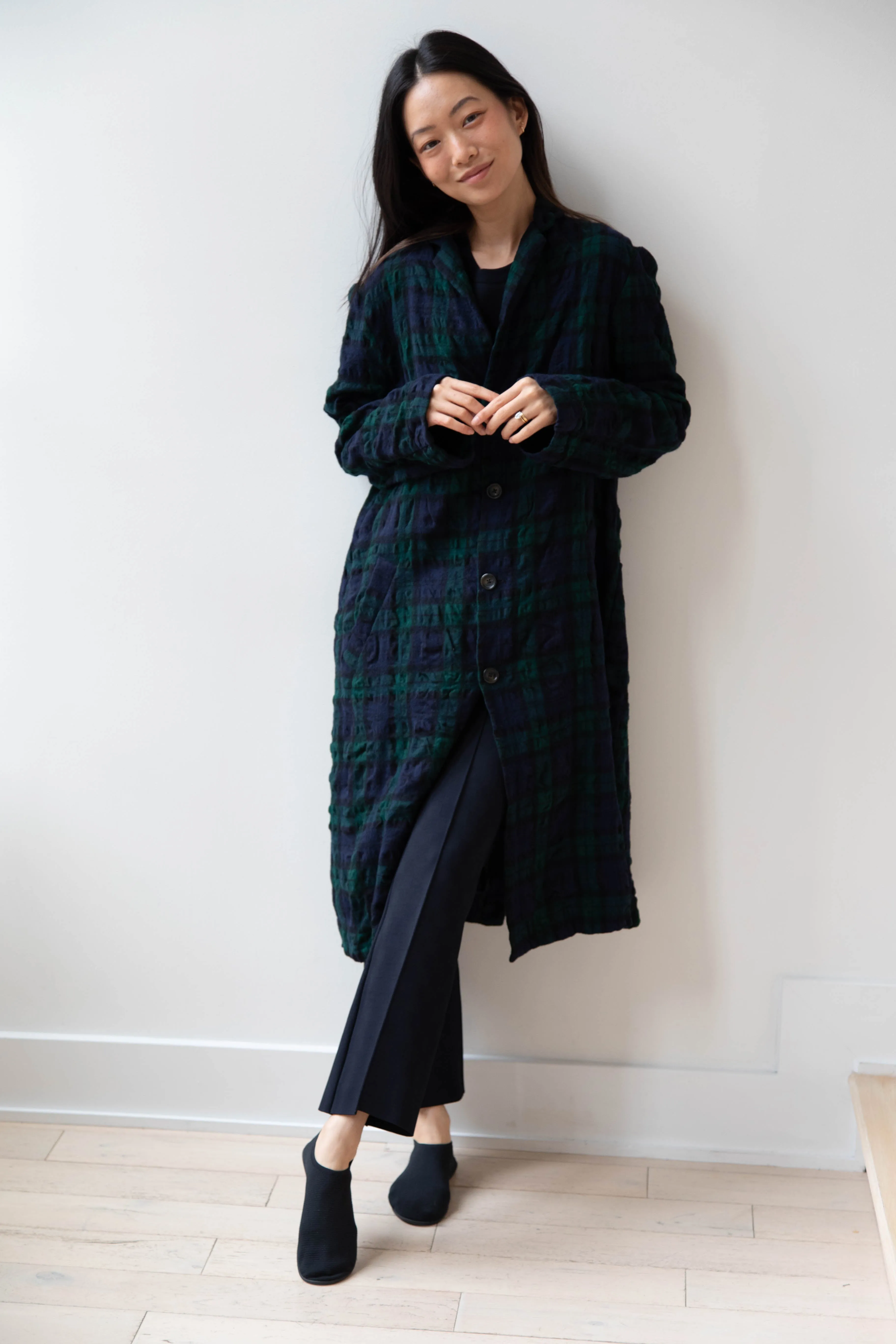 Makié | Nora Coat in Green Tartan