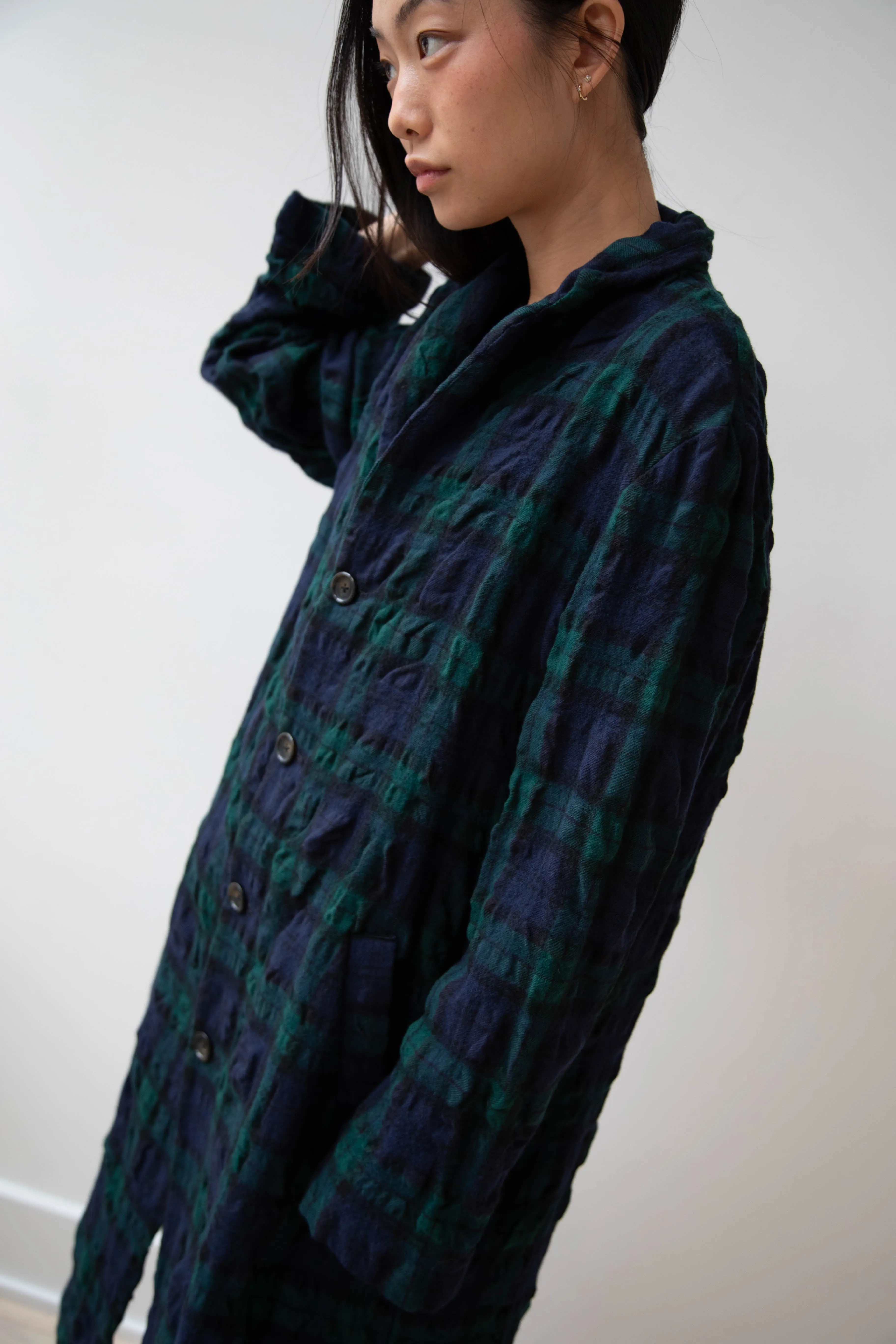 Makié | Nora Coat in Green Tartan