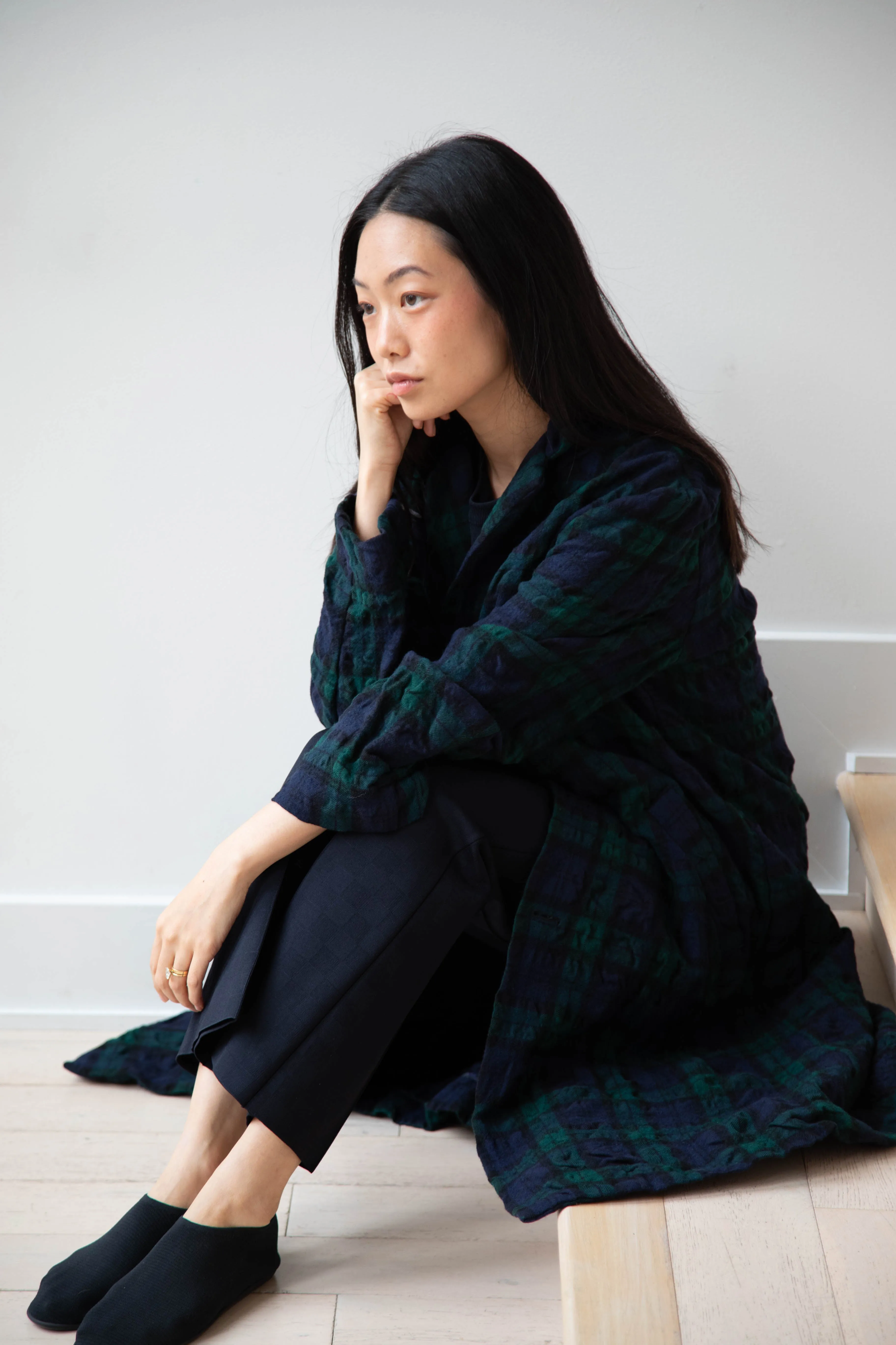 Makié | Nora Coat in Green Tartan