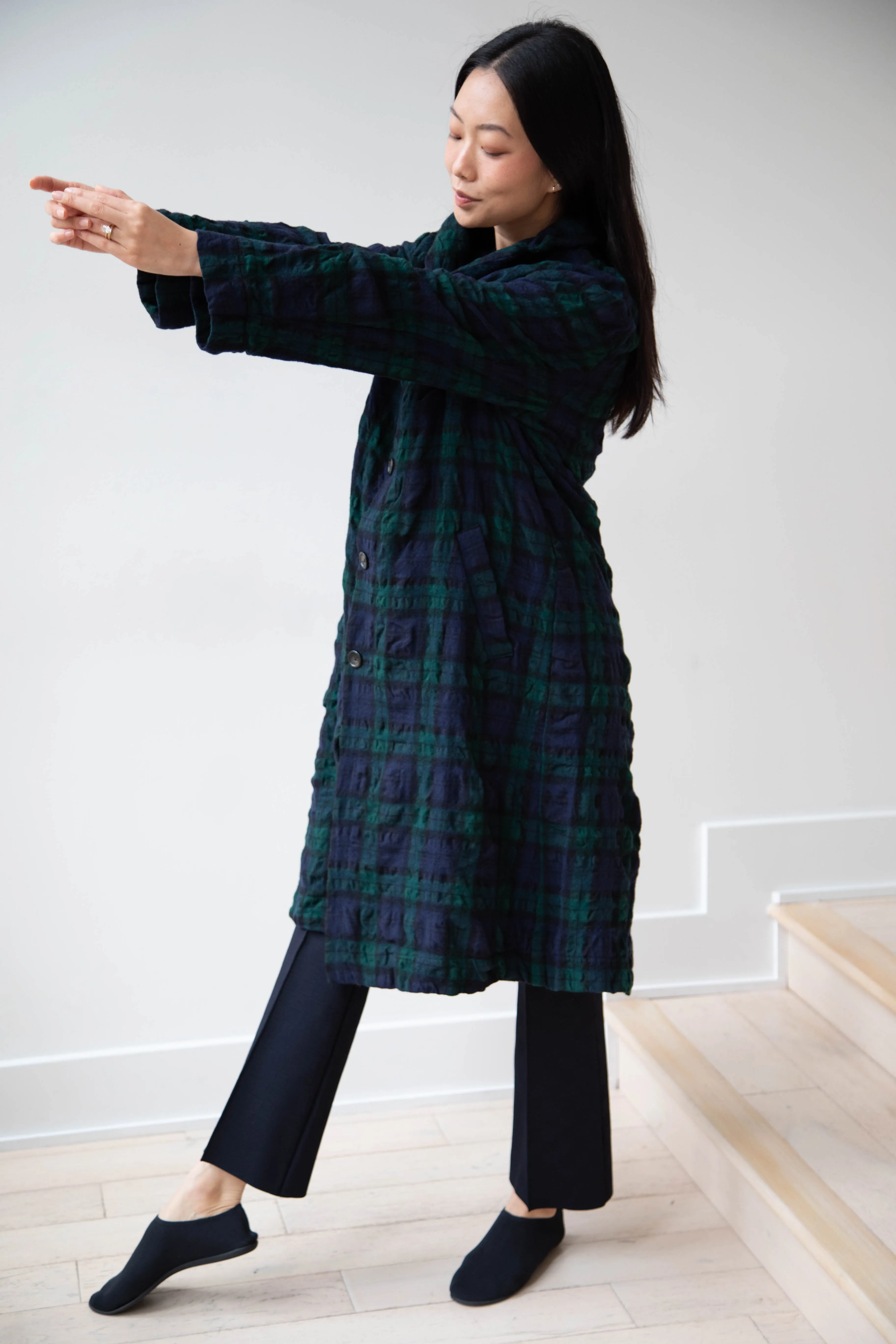 Makié | Nora Coat in Green Tartan