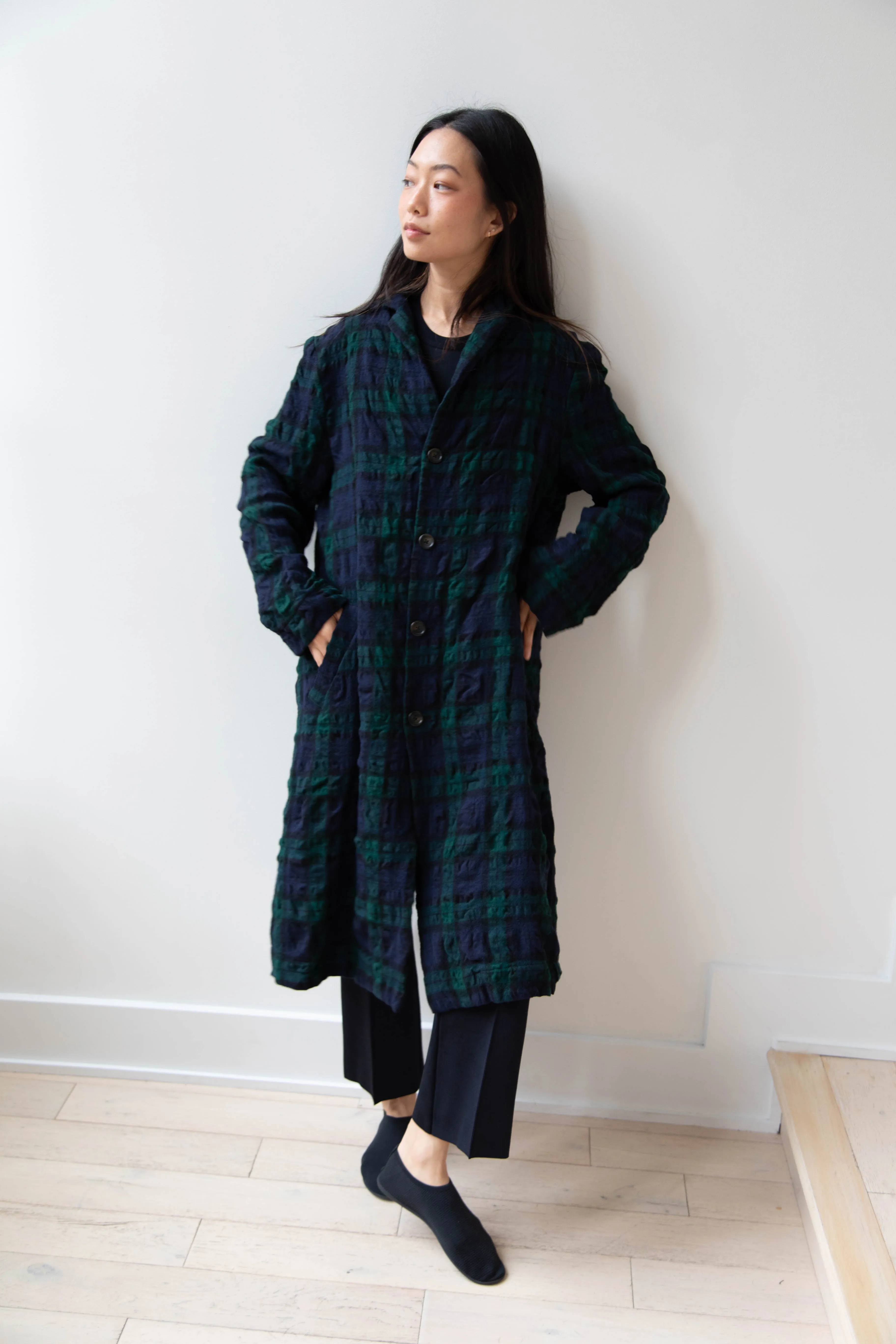 Makié | Nora Coat in Green Tartan