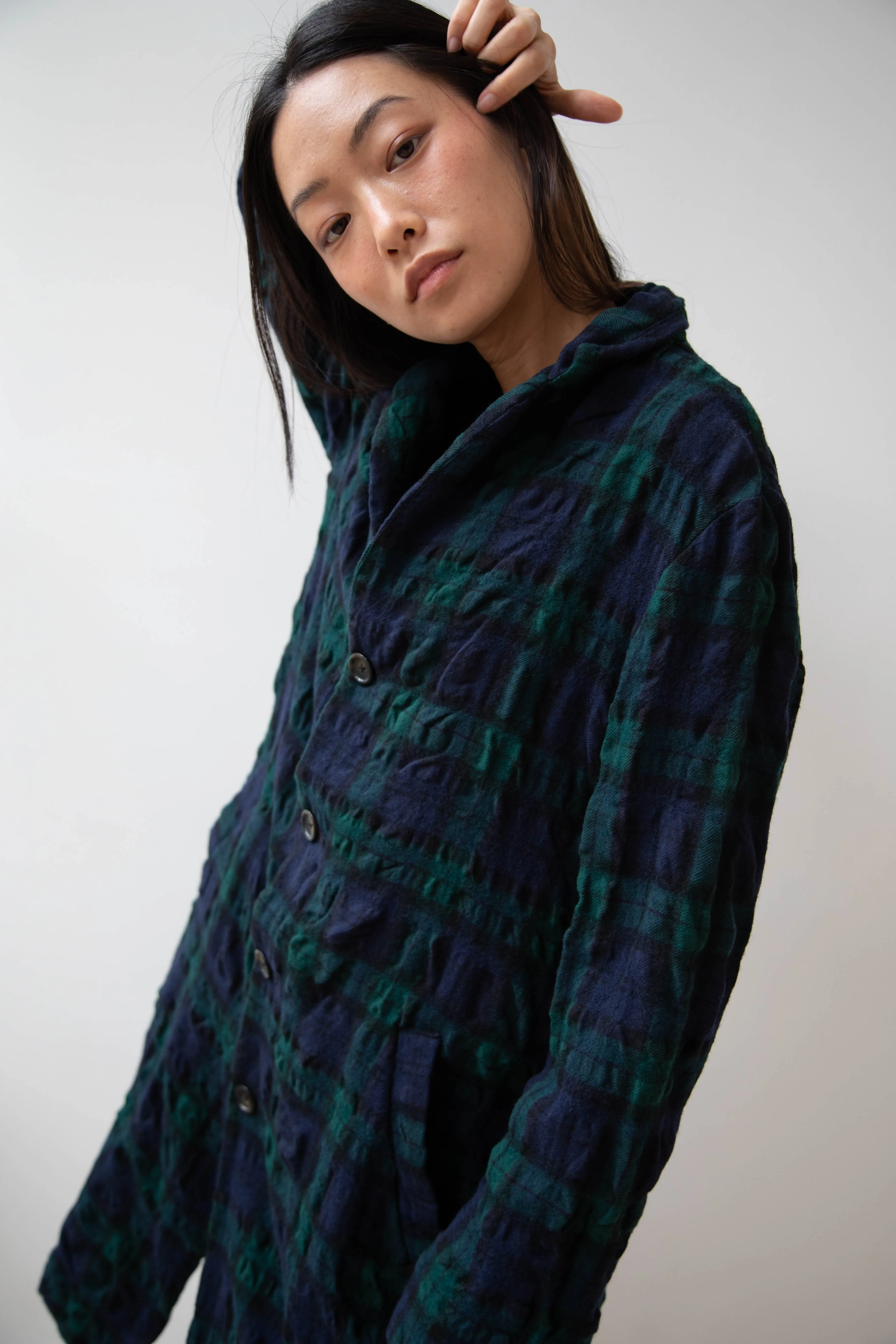 Makié | Nora Coat in Green Tartan