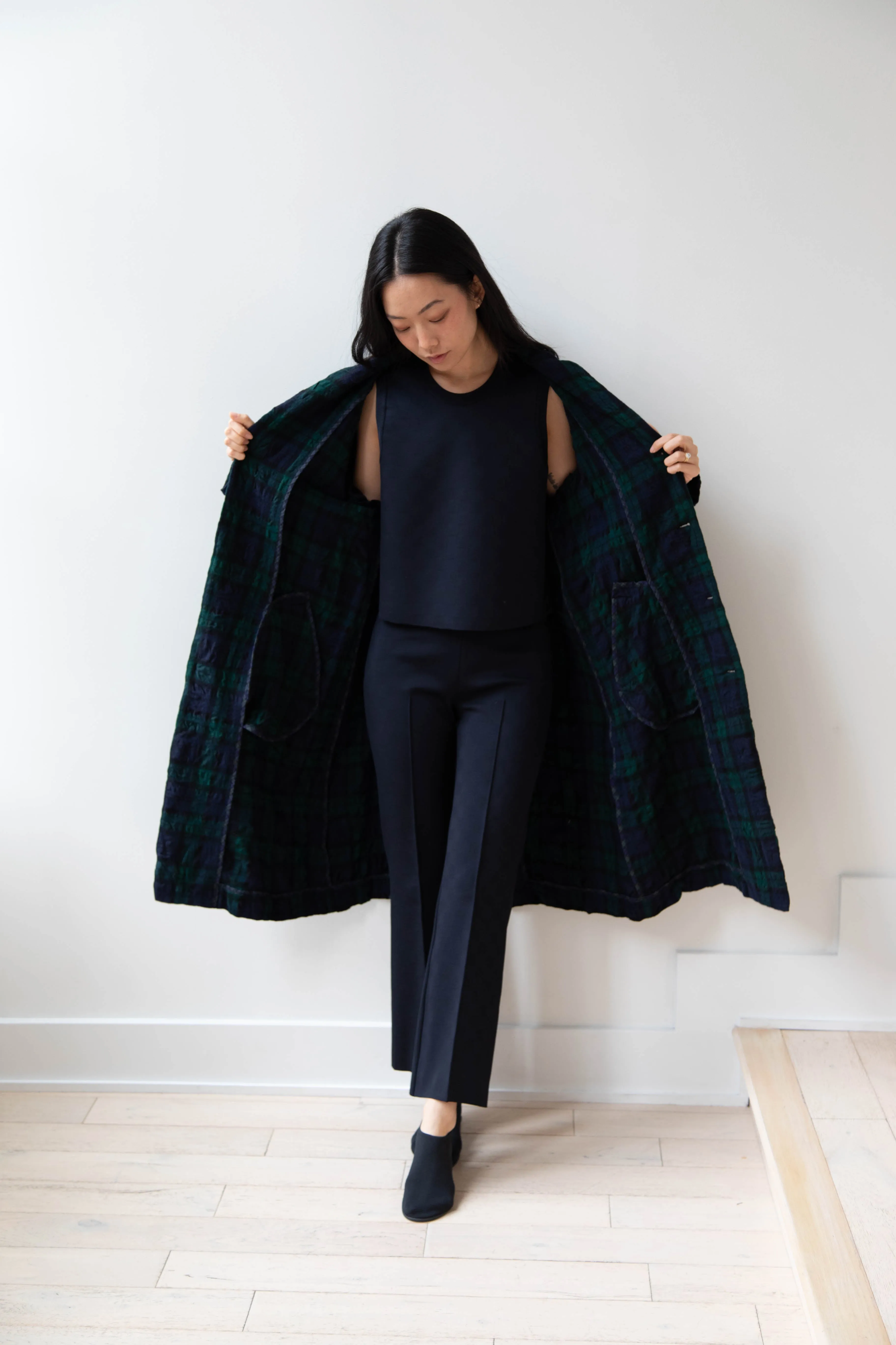 Makié | Nora Coat in Green Tartan