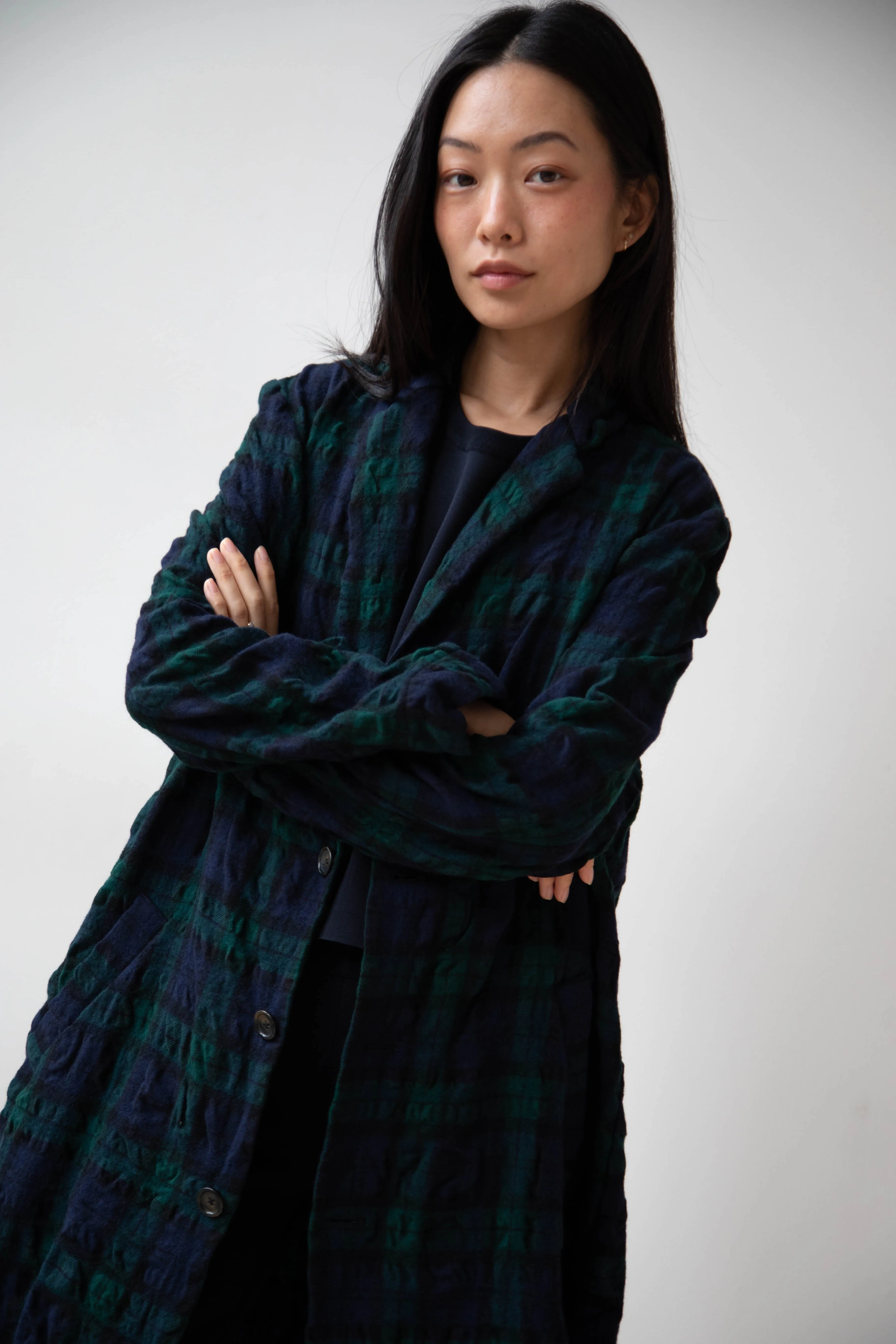 Makié | Nora Coat in Green Tartan
