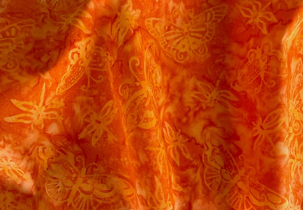 Marigold & Marmalade Butterflies Cotton Batik (Made in Indonesia)