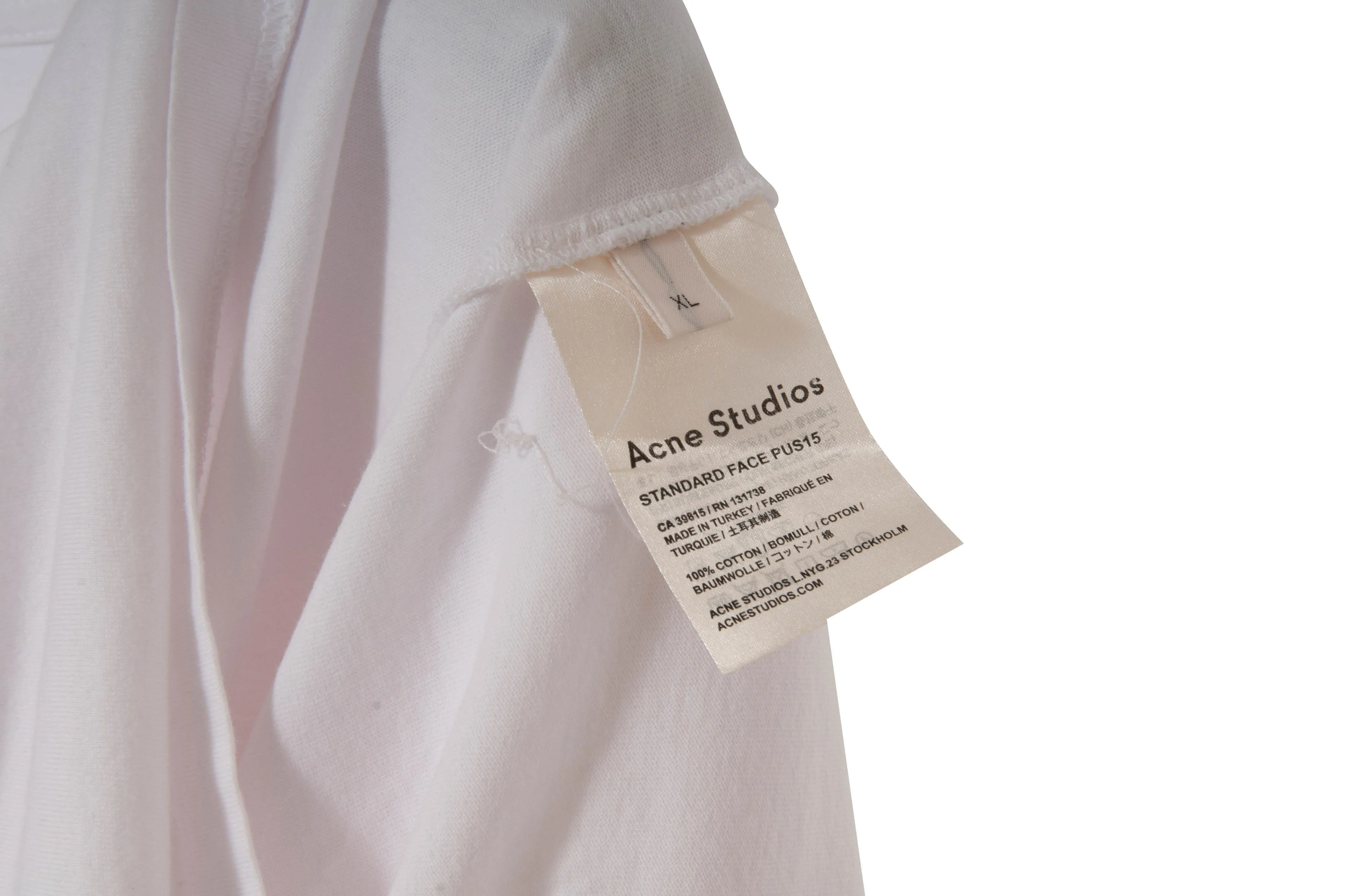 Measure Face Badge T Shirt (White)