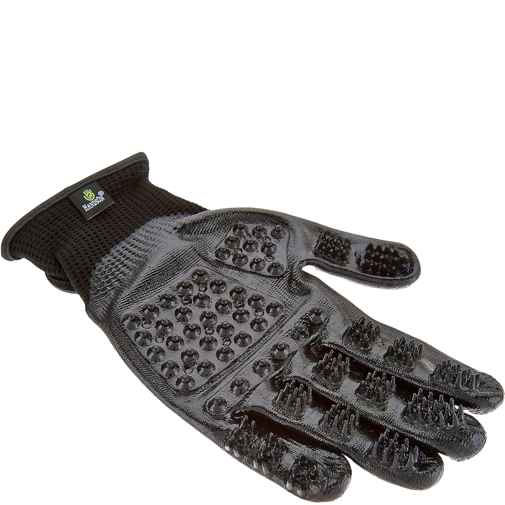 Medium Black Deshedding Gloves by HandsOn Gloves