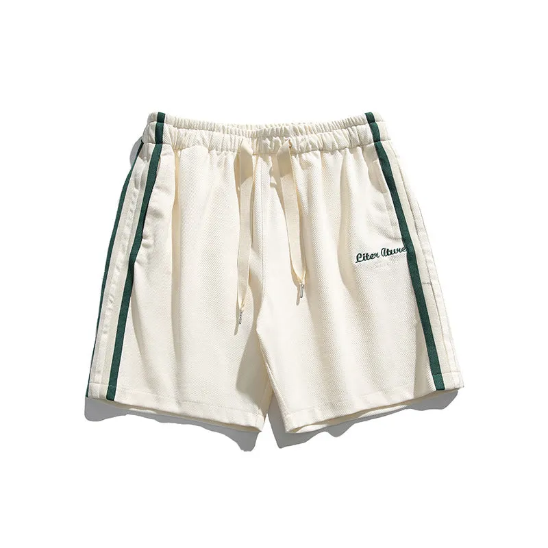 Men Shorts Summer Casual Shorts Baggy Straight Trousers Men