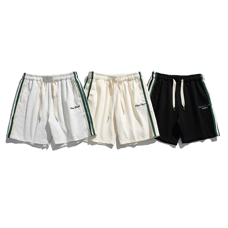 Men Shorts Summer Casual Shorts Baggy Straight Trousers Men