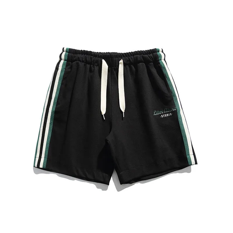 Men Shorts Summer Casual Shorts Baggy Straight Trousers Men