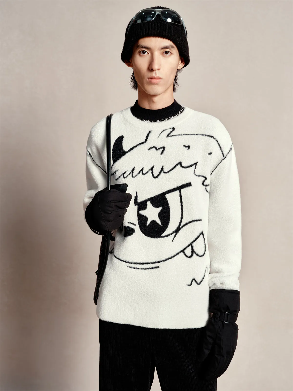 Men's Cartoon Soft Pullover Sweater